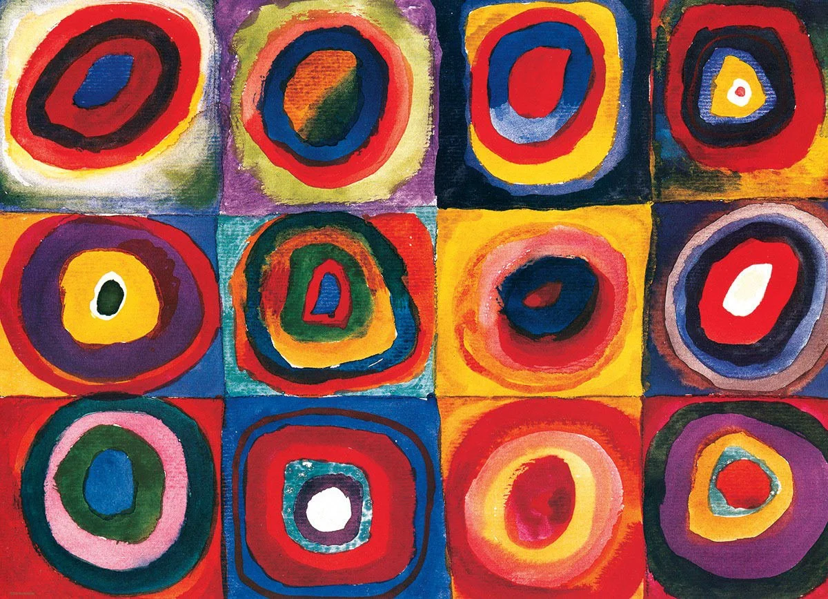 Colour Study of Squares 100 piece puzzle