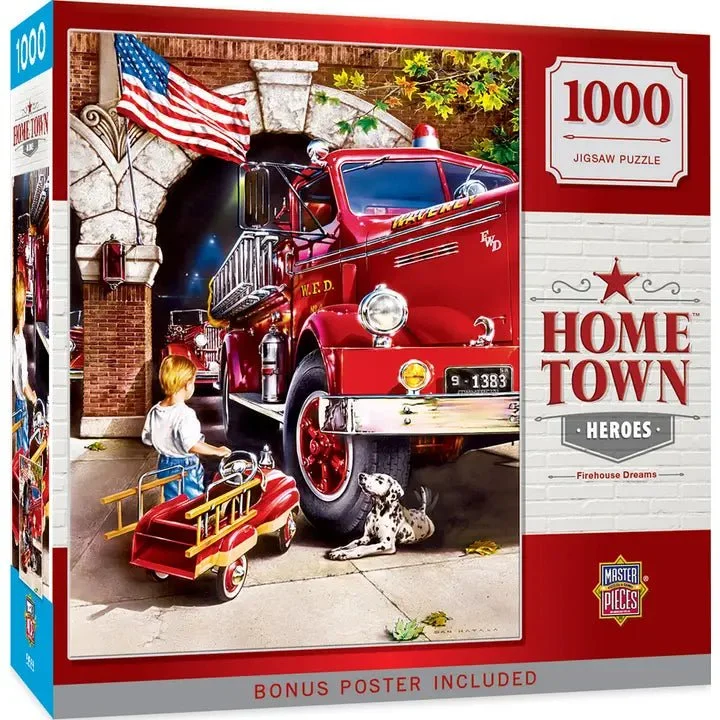 Hometown Heroes - Firehouse Dreams 1000 Piece Puzzle