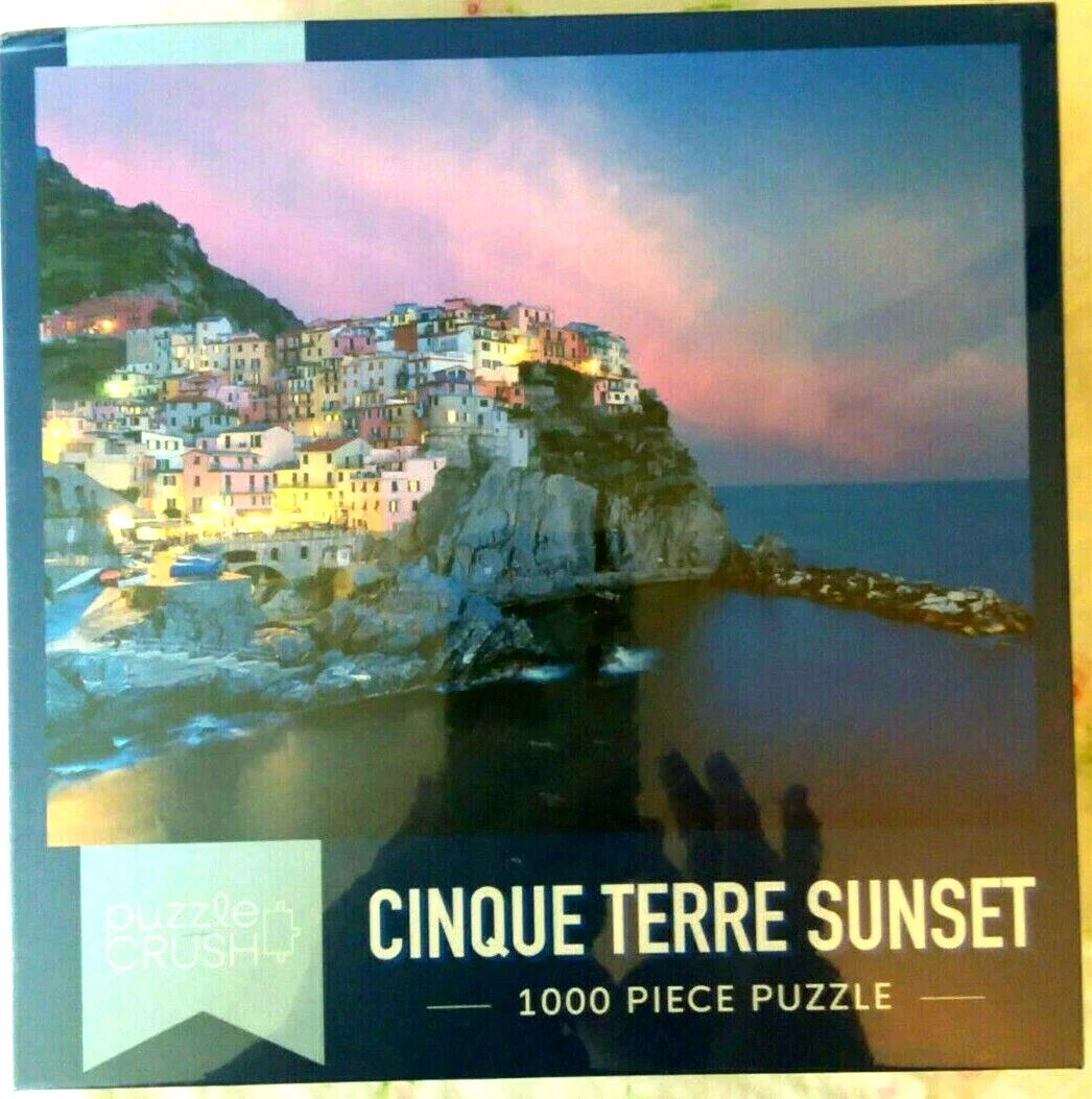 Cinque Terre Sunset 1000 piece puzzle Puzzle Crush