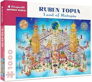 Pomegranate Ruben Topia: Land of Rutopia 1000-piece Jigsaw Puzzle