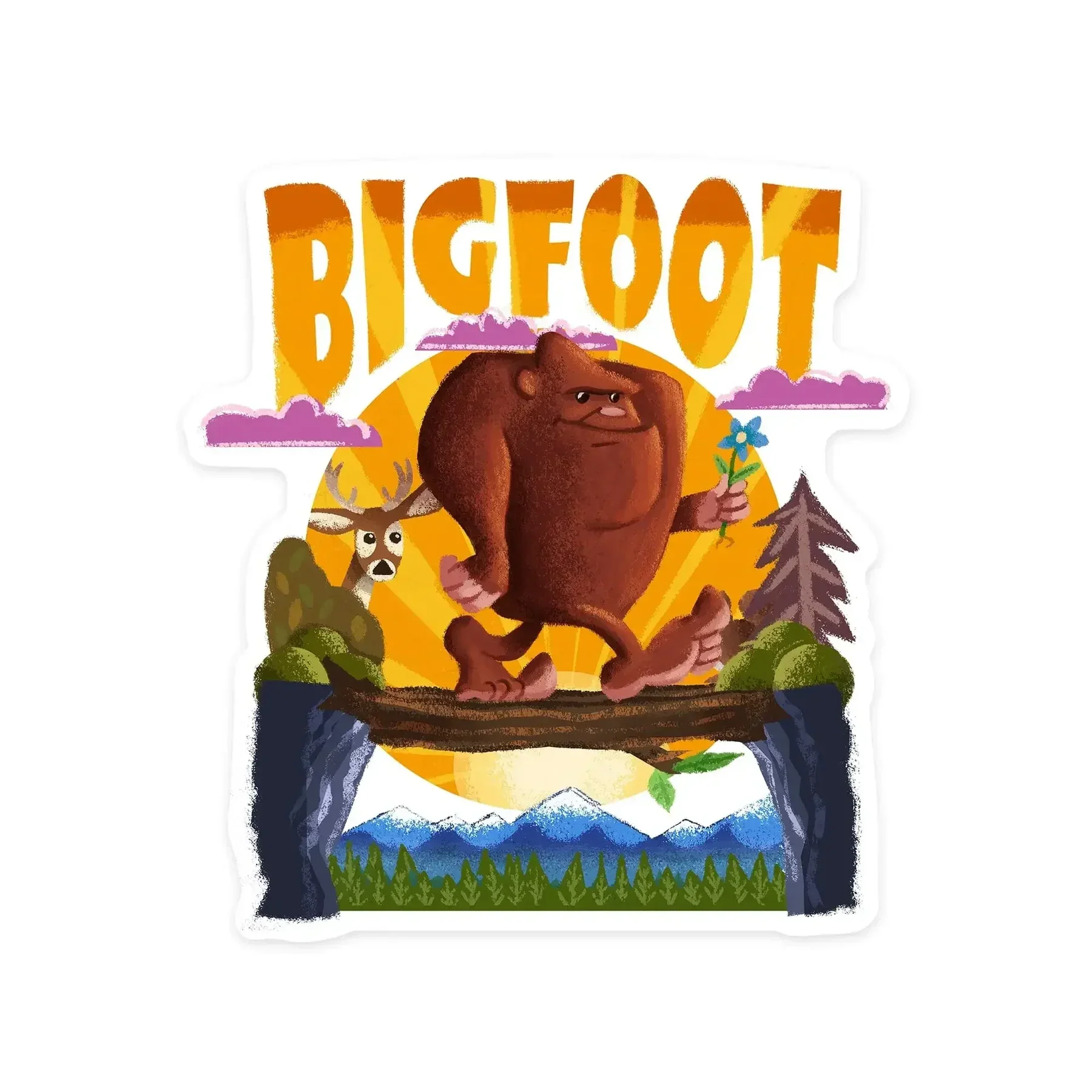 Bigfoot Mid Century Inspired 1000 piece puzzle