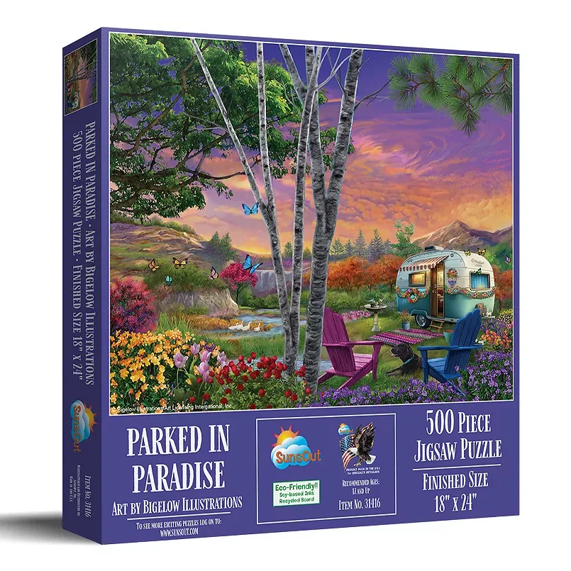 Suns Out Parked in Paridise 500 piece puzzle