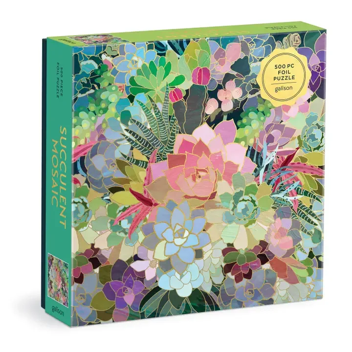 Succulent Mosaic 500 piece puzzle