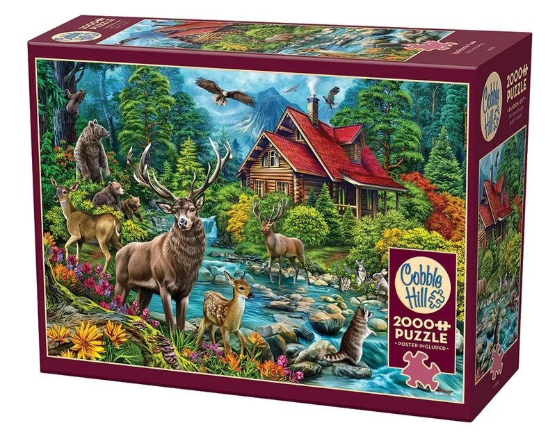 Red-Roofed Cabin 2000 piece puzzle*