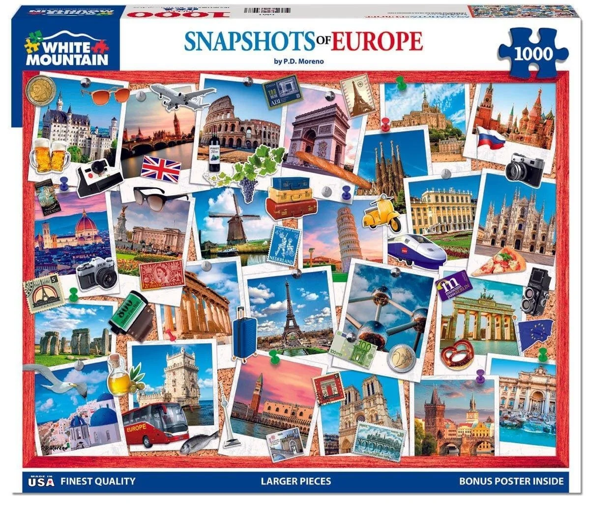 Snapshots of Europe 1000 piece puzzle
