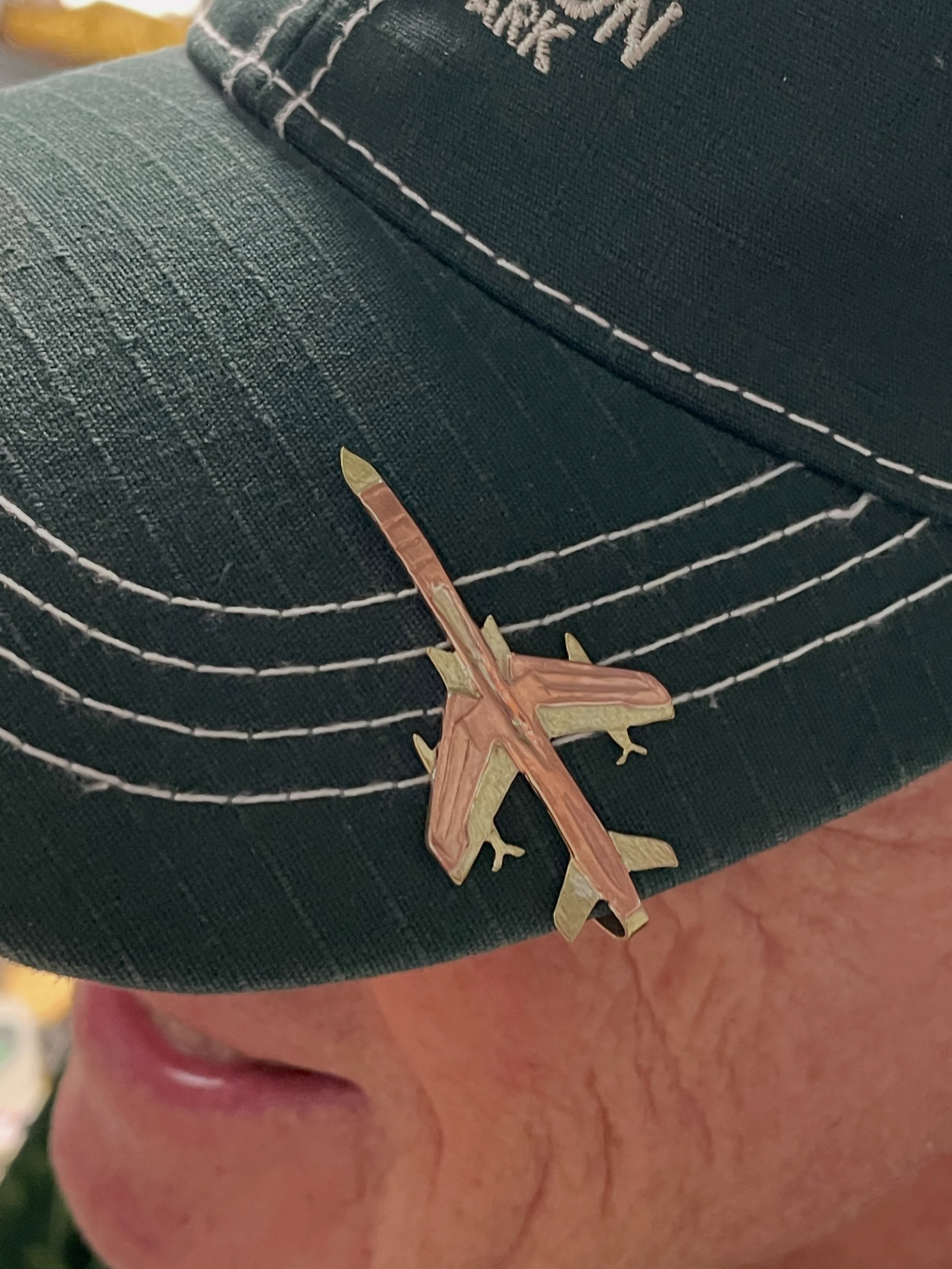 Today was the original boss man&rsquo;s 80 birthday! Of course his wife said no presents but I don&rsquo;t listen hehehe 🤭 I decided to make him a hat clip of an F-105 Thunderchief that he worked with in Vietnam. He is a wise, kooky, fun soul and I 