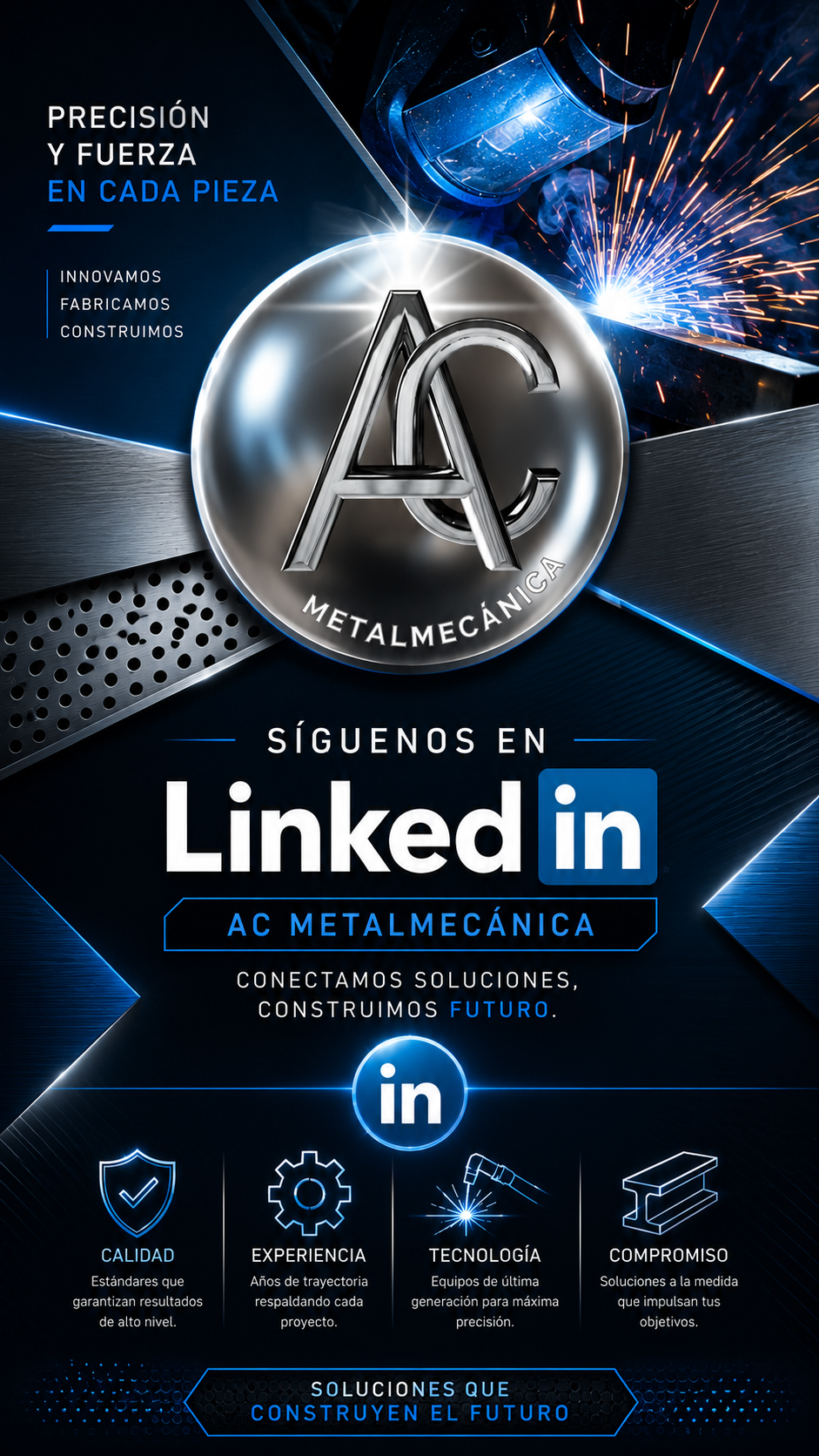 Conecta con AC Metalmecánica y descubre nuestras capacidades industriales, casos de éxito, innovación en manufactura y oportunidades de colaboración. Compartimos conocimiento, experiencia y soluciones que contribuyen al crecimiento de la industria.