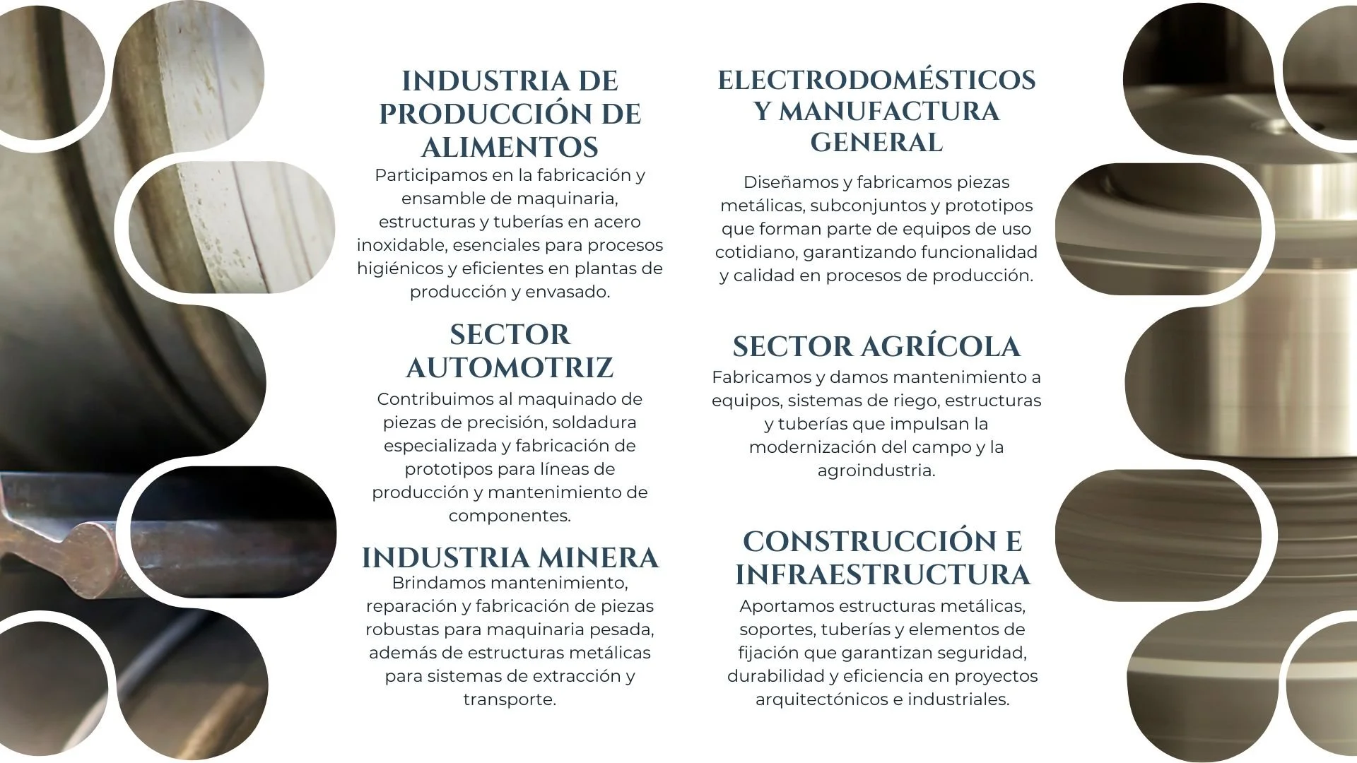 Hablemos de su próximo proyecto Déjenos sus datos y un especialista de AC Metalmecánica se comunicará con usted para brindarle una solución eficiente, confiable y a la medida.
