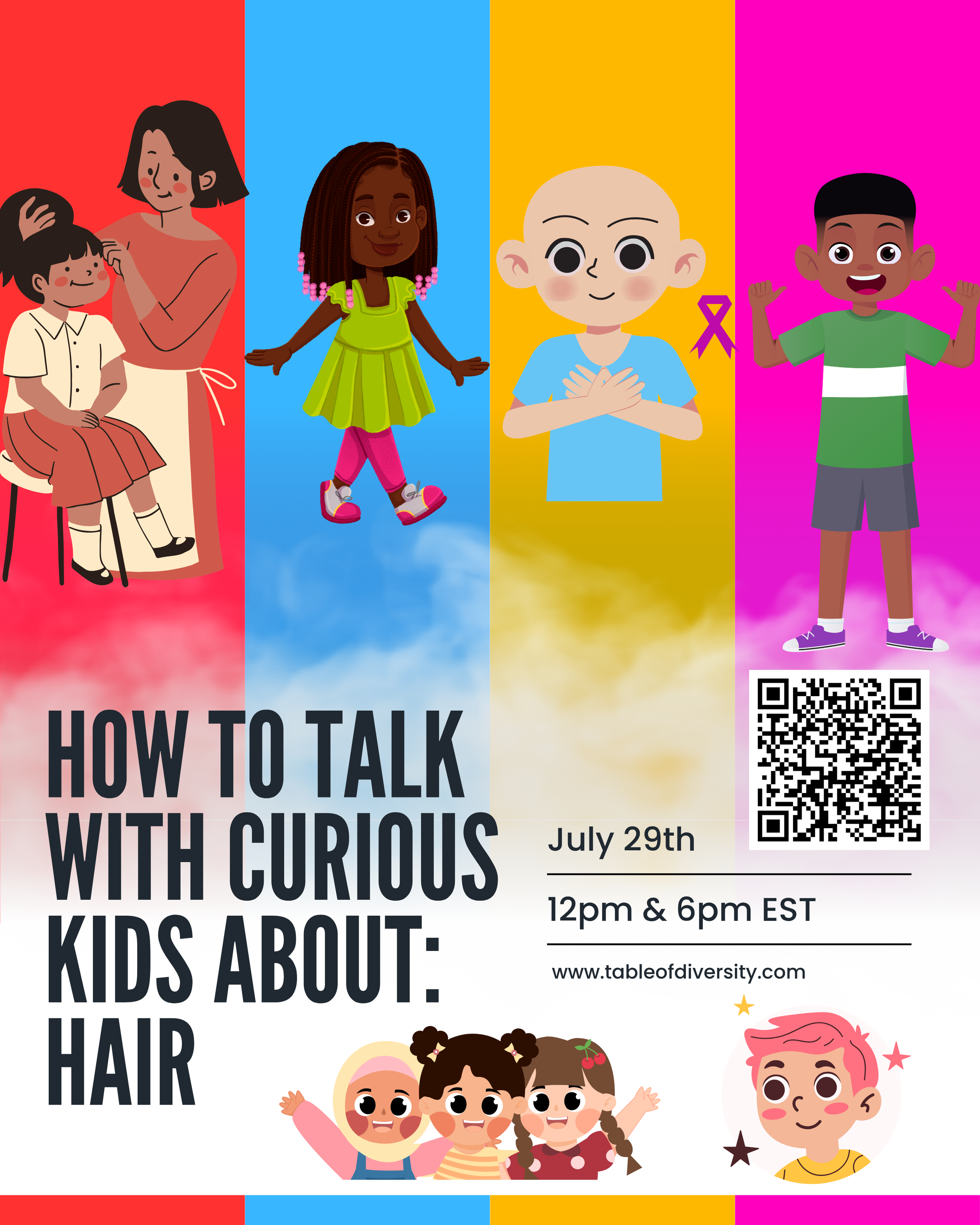 How to Talk With Curious Kids About: Hair! A Live Conversation!