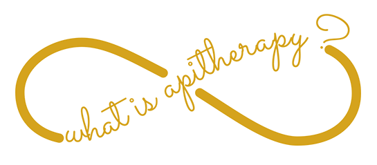 Text in a gold color that reads, "What is acupuncture?" in a cursive font with a line looping around it.