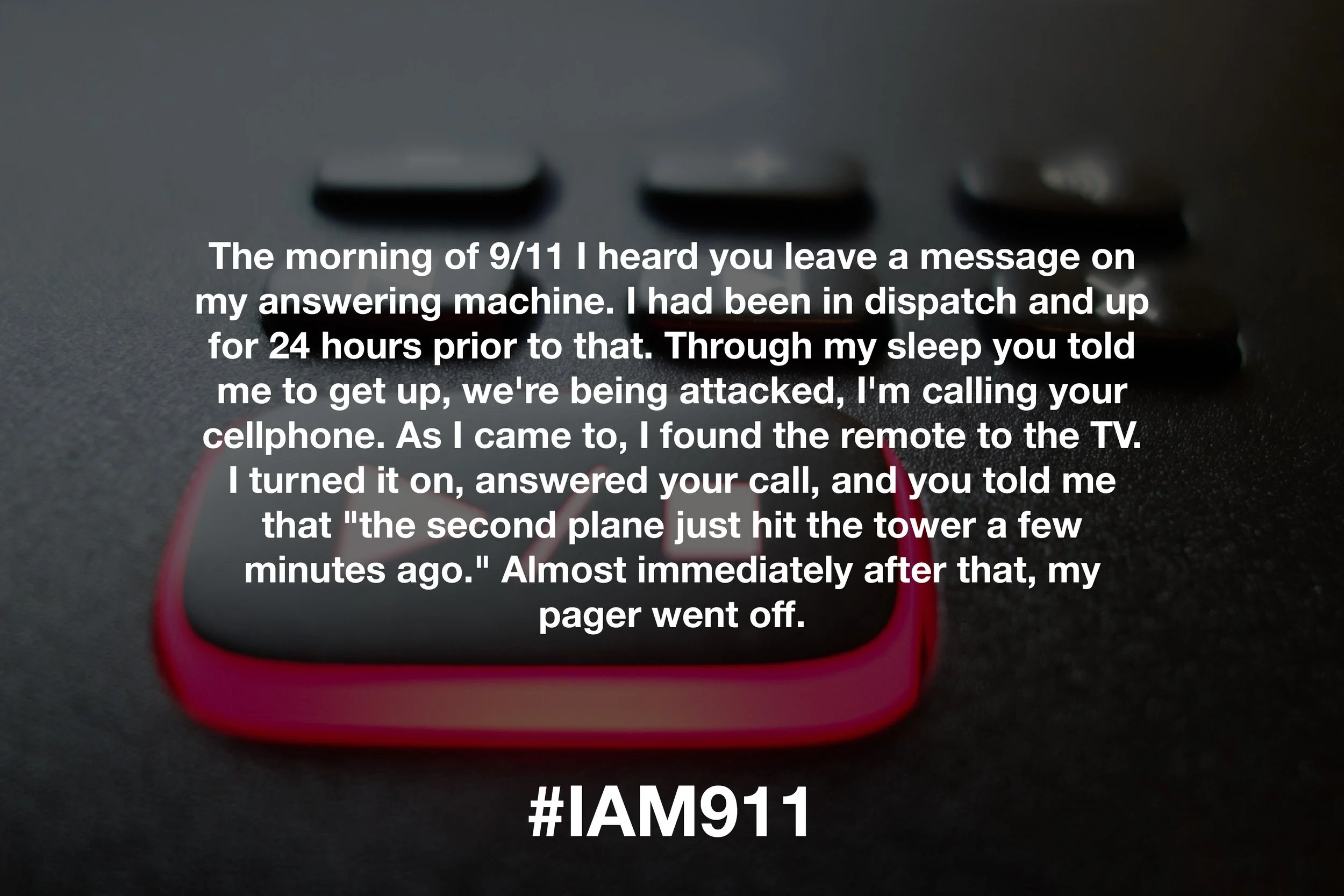 My pager went off