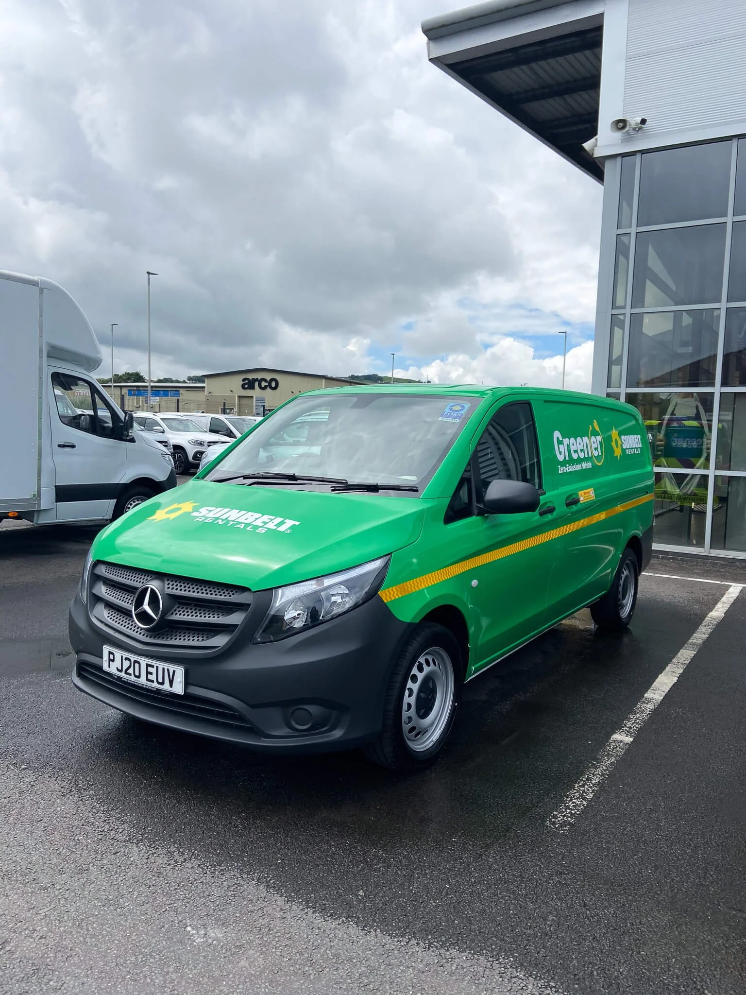 Sunbelt Rentals Mercedes-Benz van