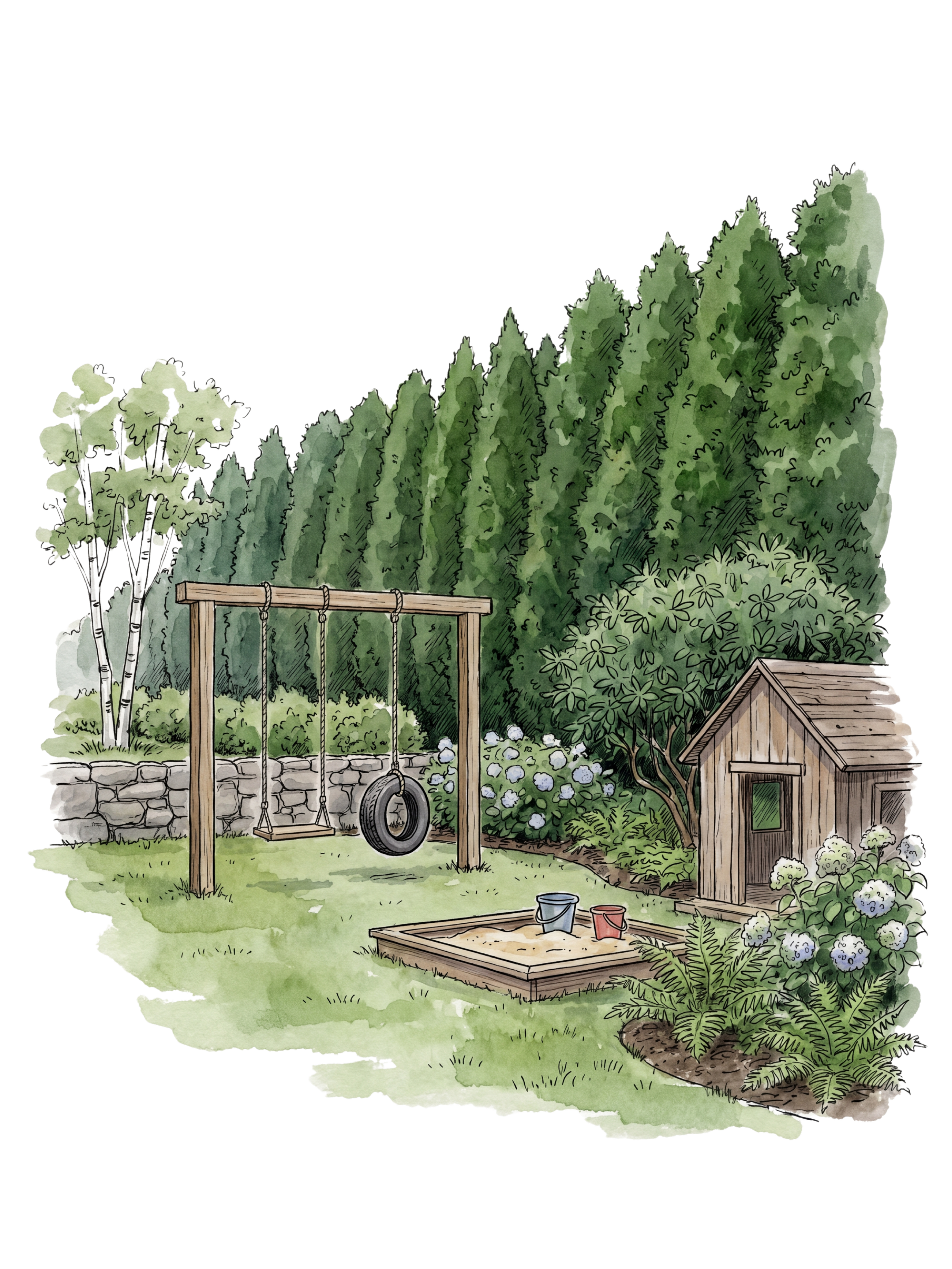 Residential privacy screen