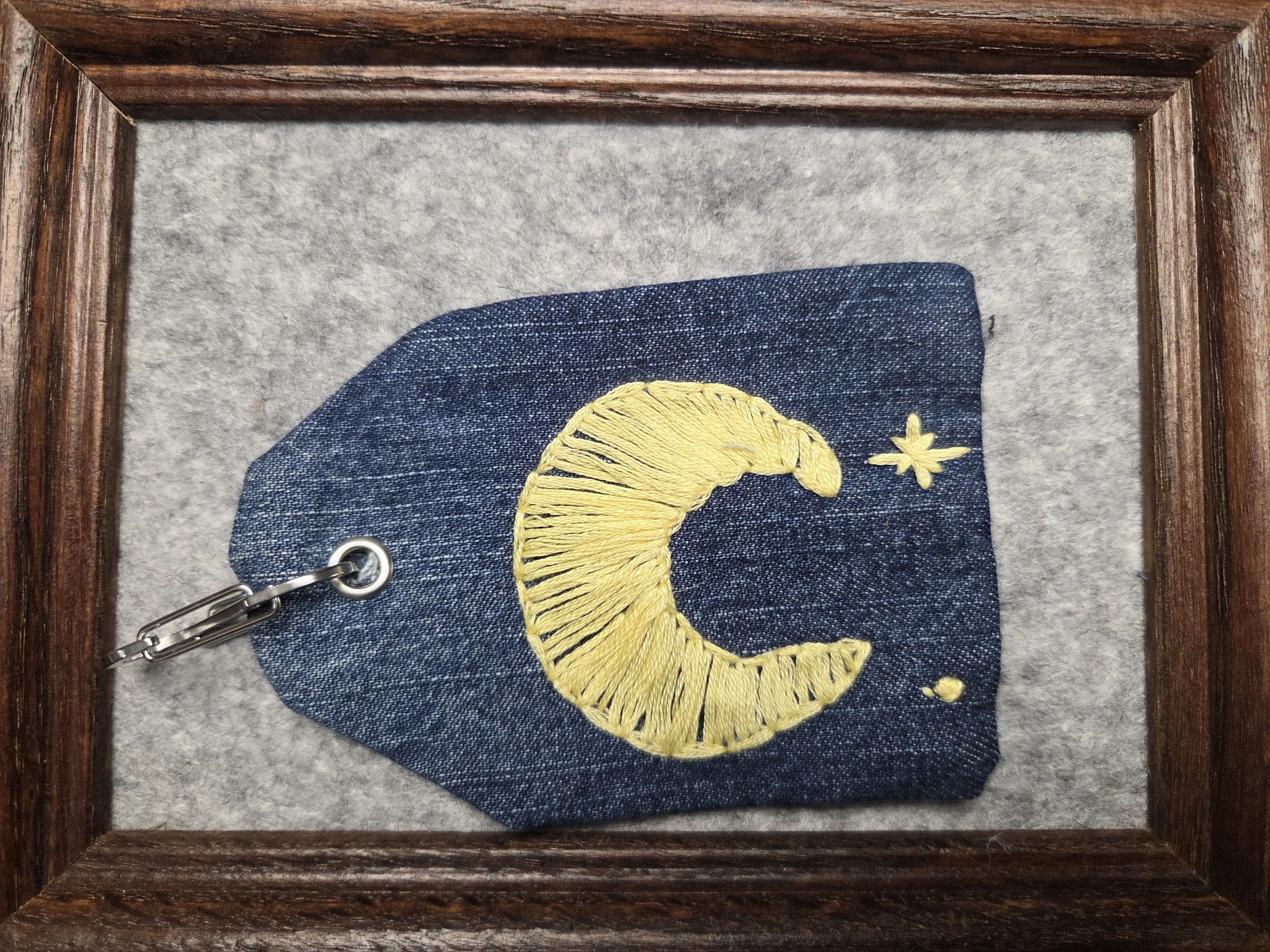 Moon and Stars Keychain