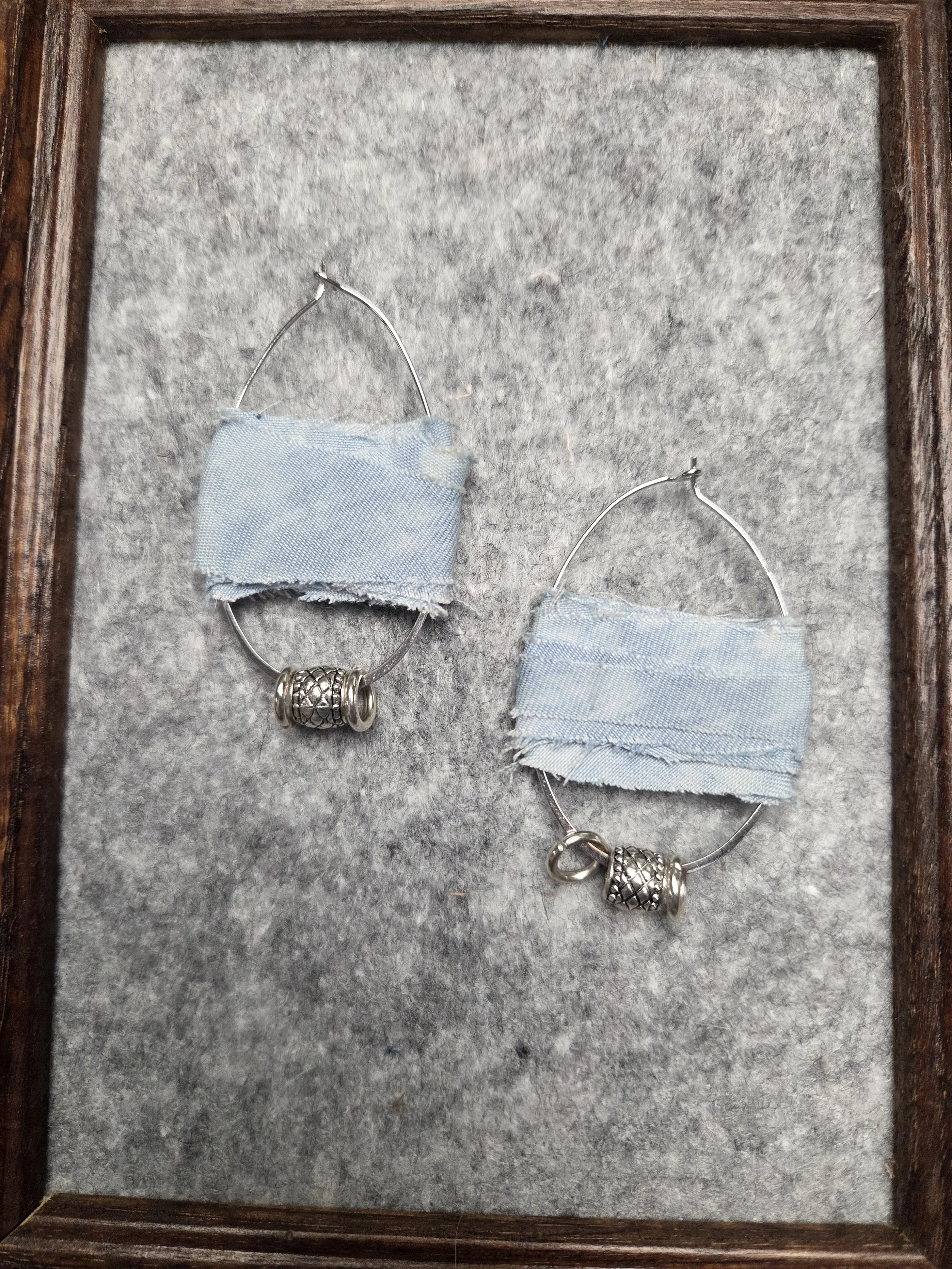 Beaded Hoop Earrings
