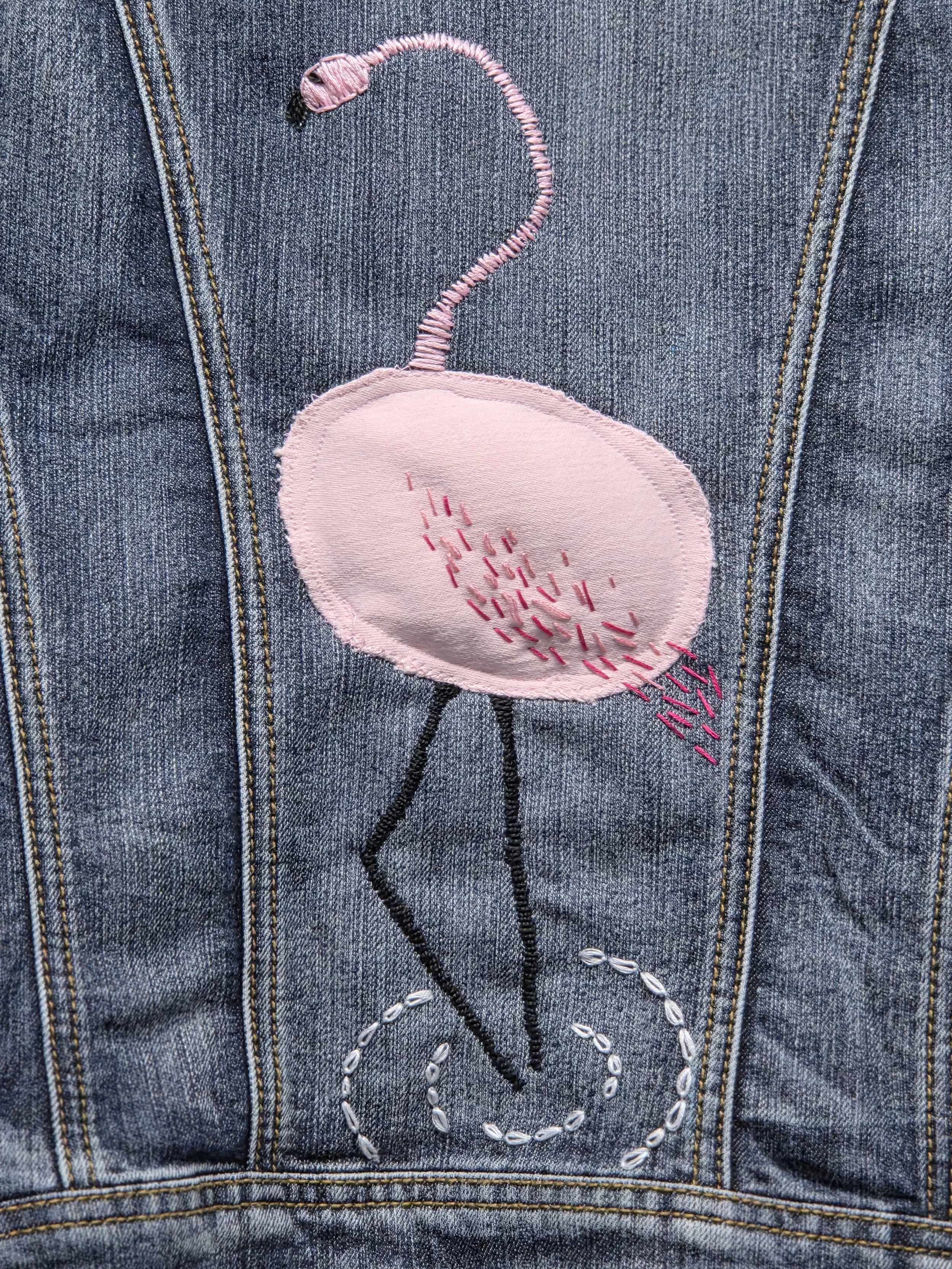 Flamingo Jean Jacket