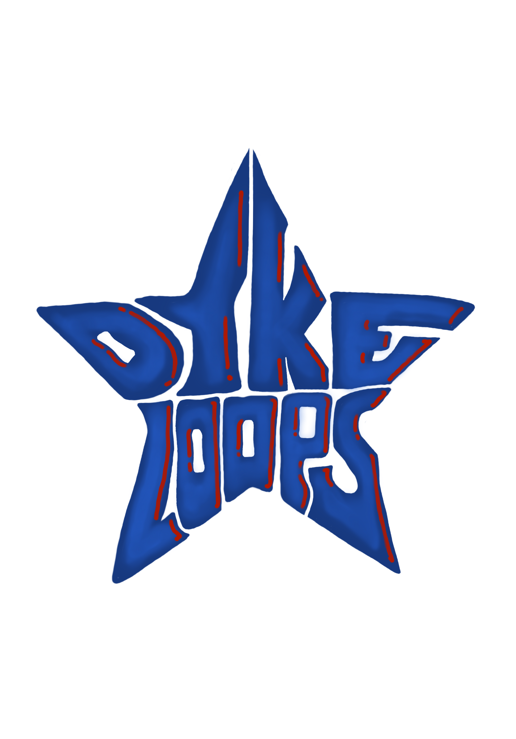 Blue 3D word 'YES' with red accents and red outline, placed on a black background.