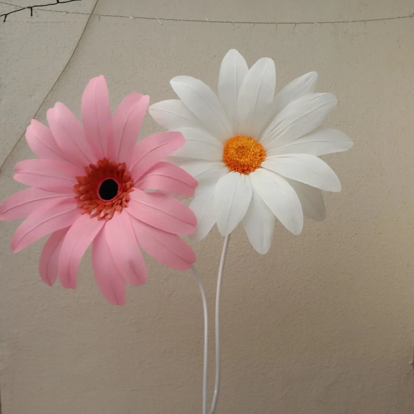 A bright beautiful Gerbera has joined our blooming family ✨️ 

About 70 cm wide and can be placed at whatever height you want! 

A beautiful pop of spring ☀️🌿💕 

Fully customisable based your requirements! 

Contact Bloom Room Collective for your g