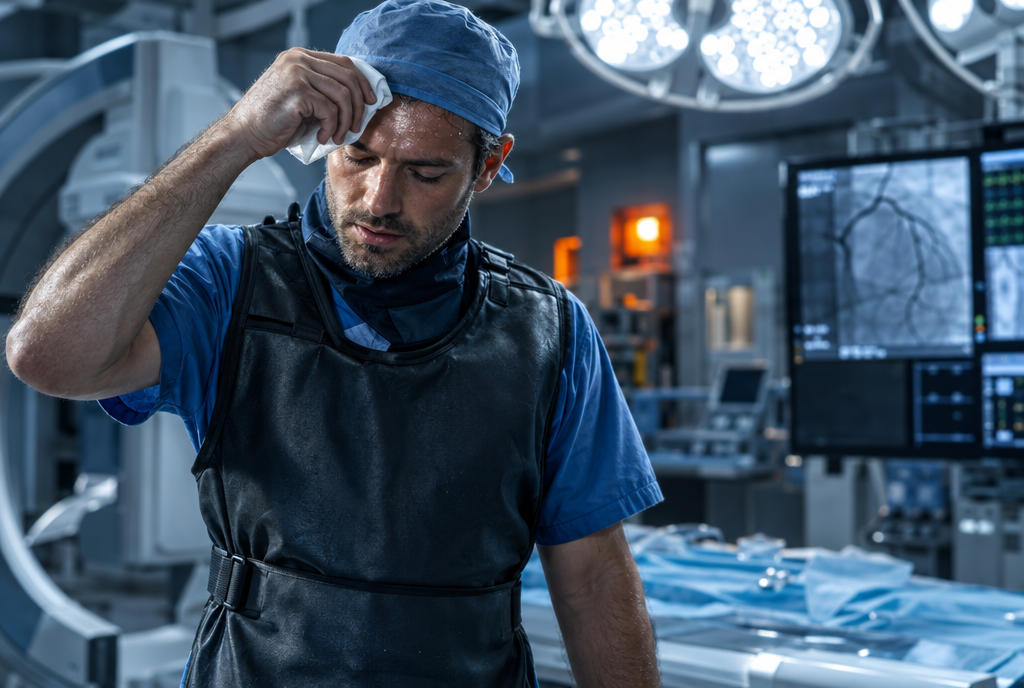Cooling vests for surgeons: heat stress under gowns and lead aprons