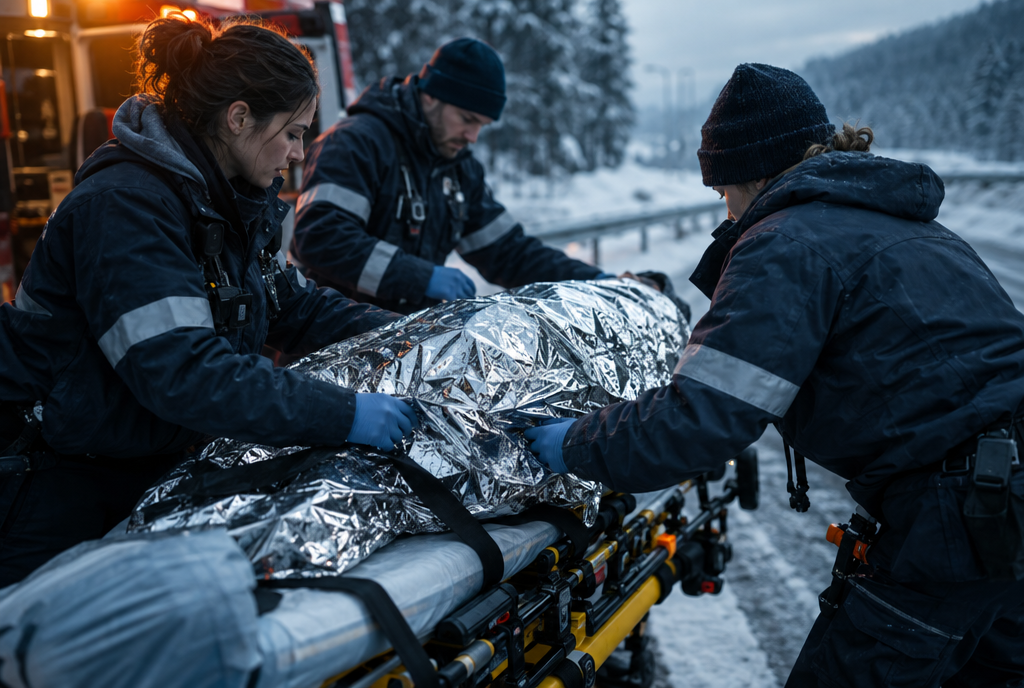 Prehospital hypothermia prevention: blankets, wraps and active warmers