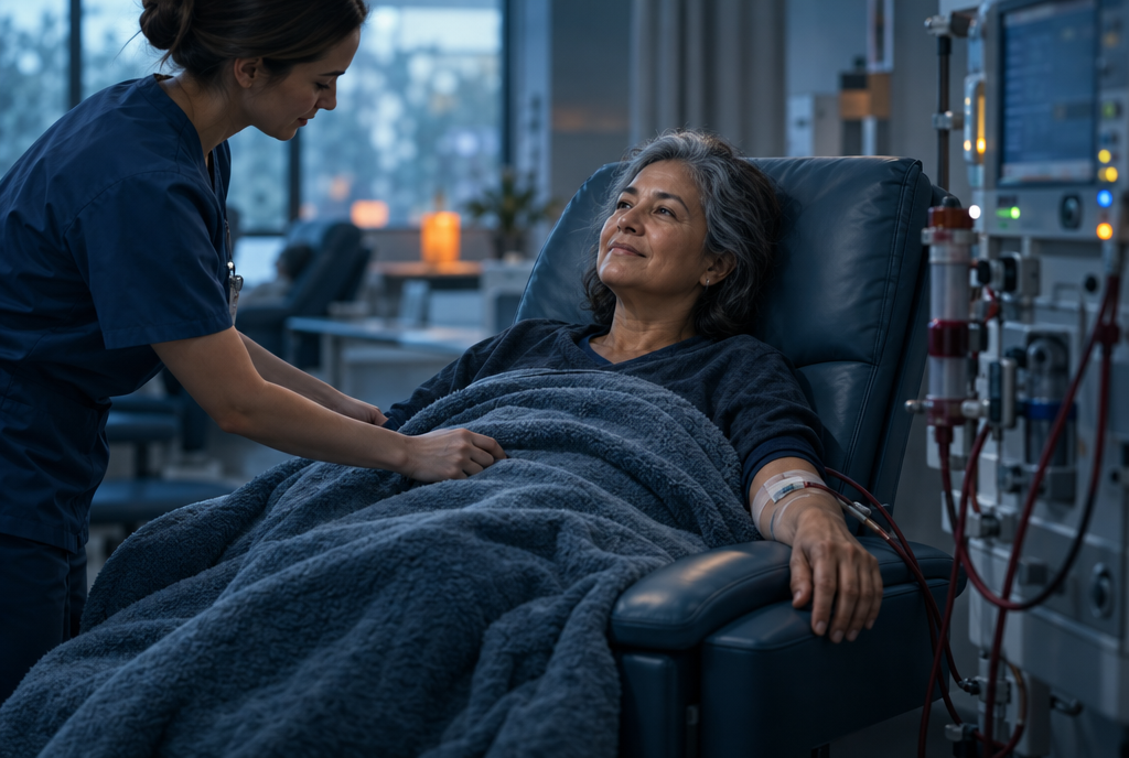 Why dialysis and infusion patients feel cold, and how clinics keep them comfortable
