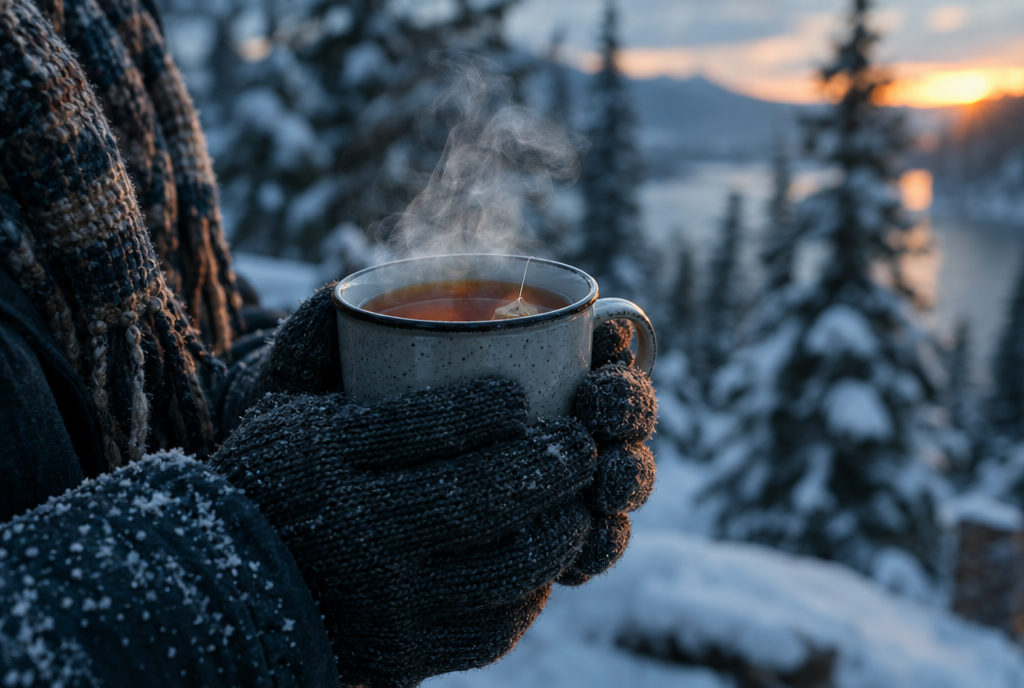 Do hot drinks actually warm you up?