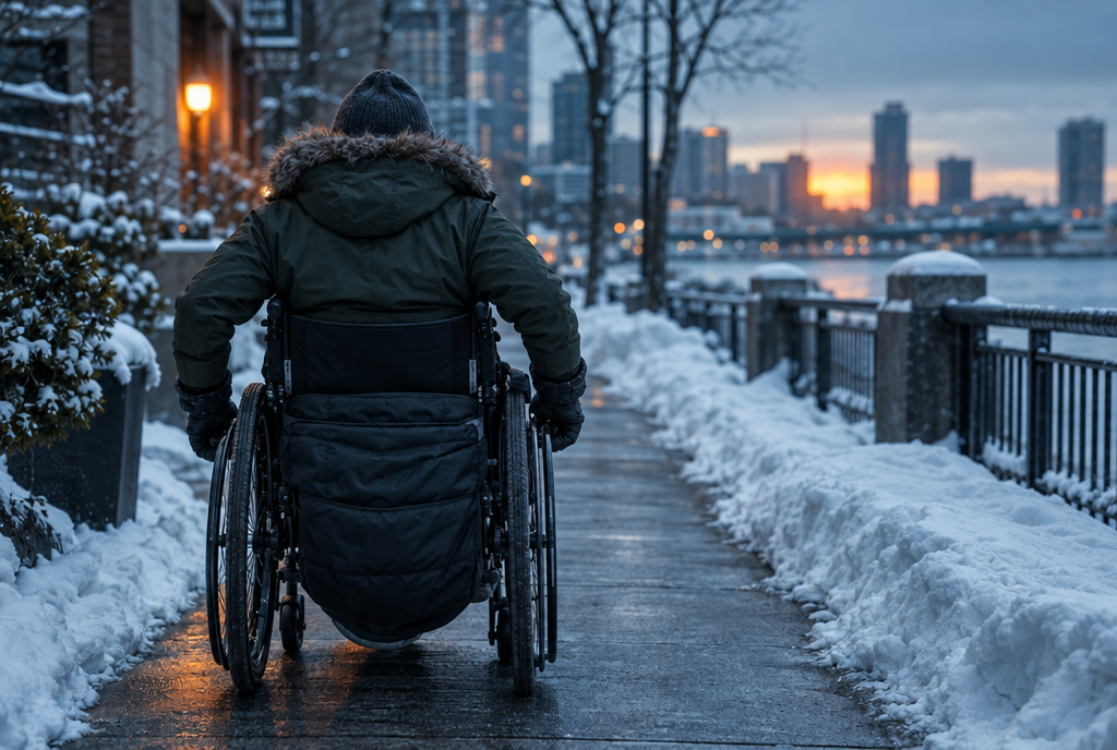 Staying warm in a wheelchair
