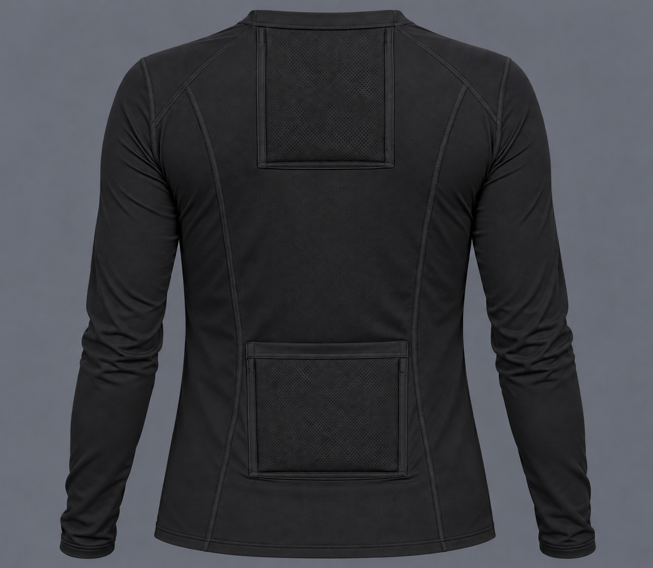 Straight-cut black jacket back view.png
