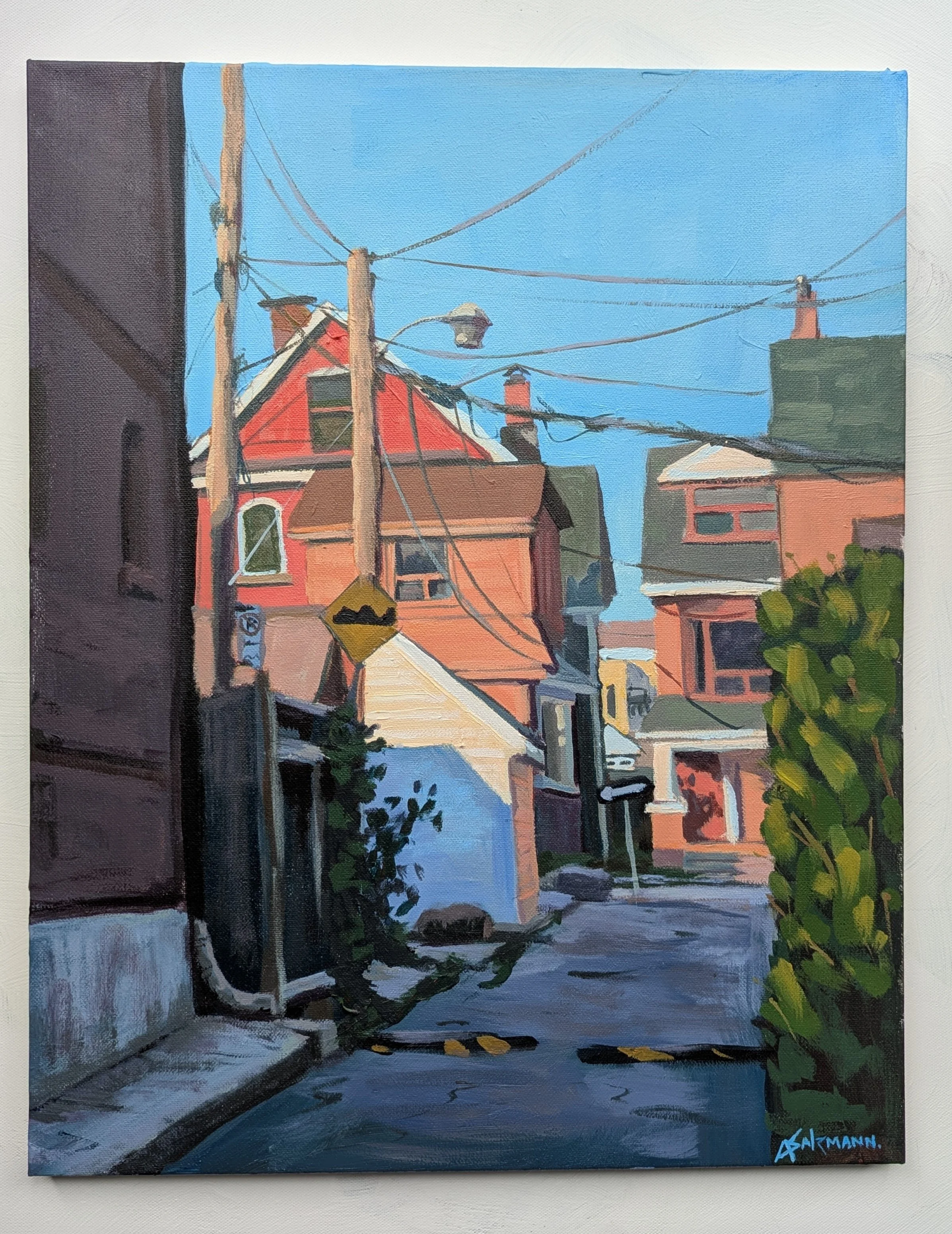 Laneway Wandering, Acrylic on Canvas