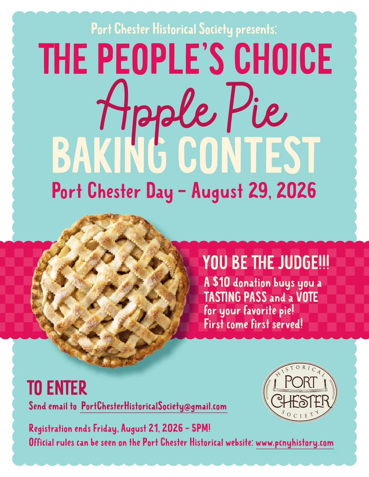 Port Chester Day- Apple Pie Contest!