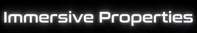 Text saying 'Immersive Properties' on a dark background.