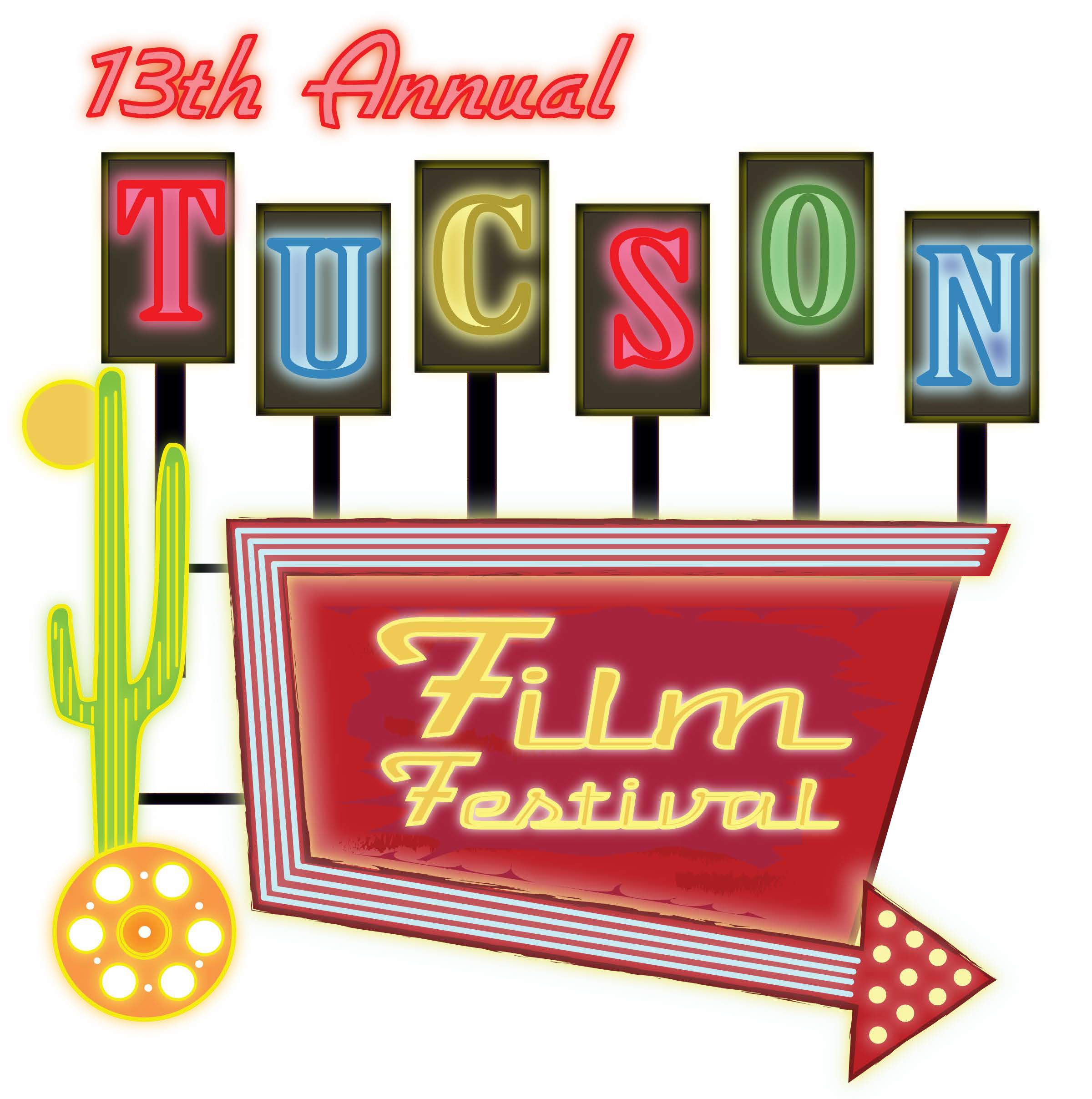 13th Annual Tucson Film Festival Poster and Brand Graphic, Adobe Illustrator, Photoshop