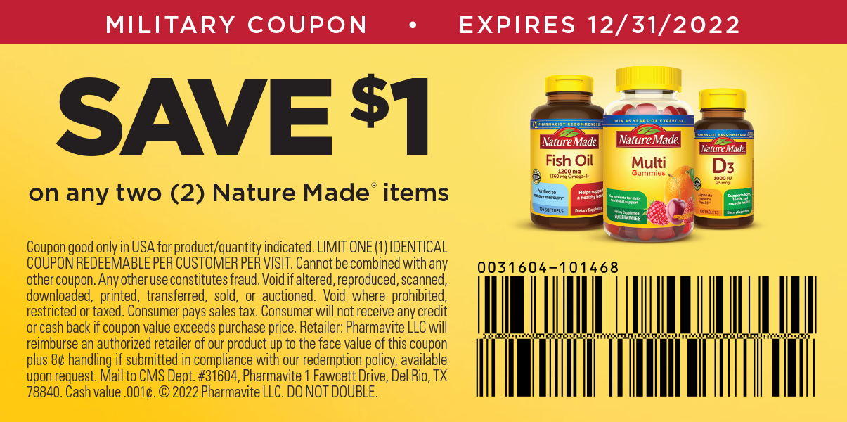 Nature Made Print Coupon,  layout per styleguide, Adobe InDesign, Photoshop