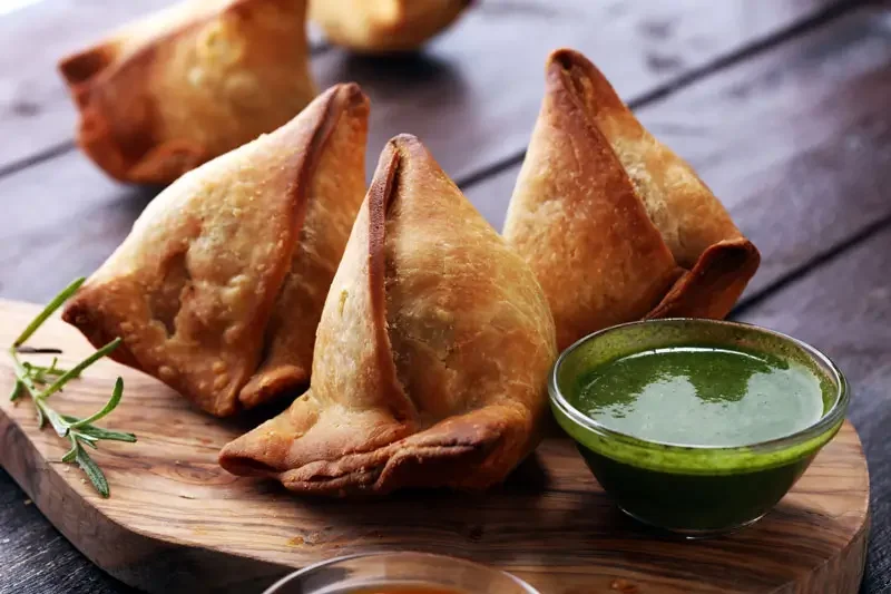 Cheese (Paneer) & Spinach Samosa