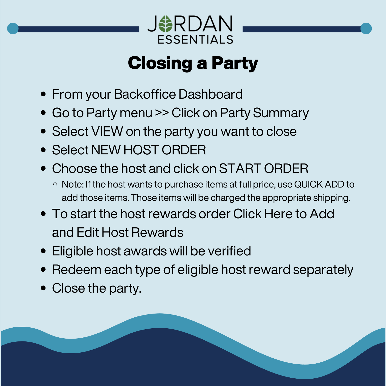 Closing A Party