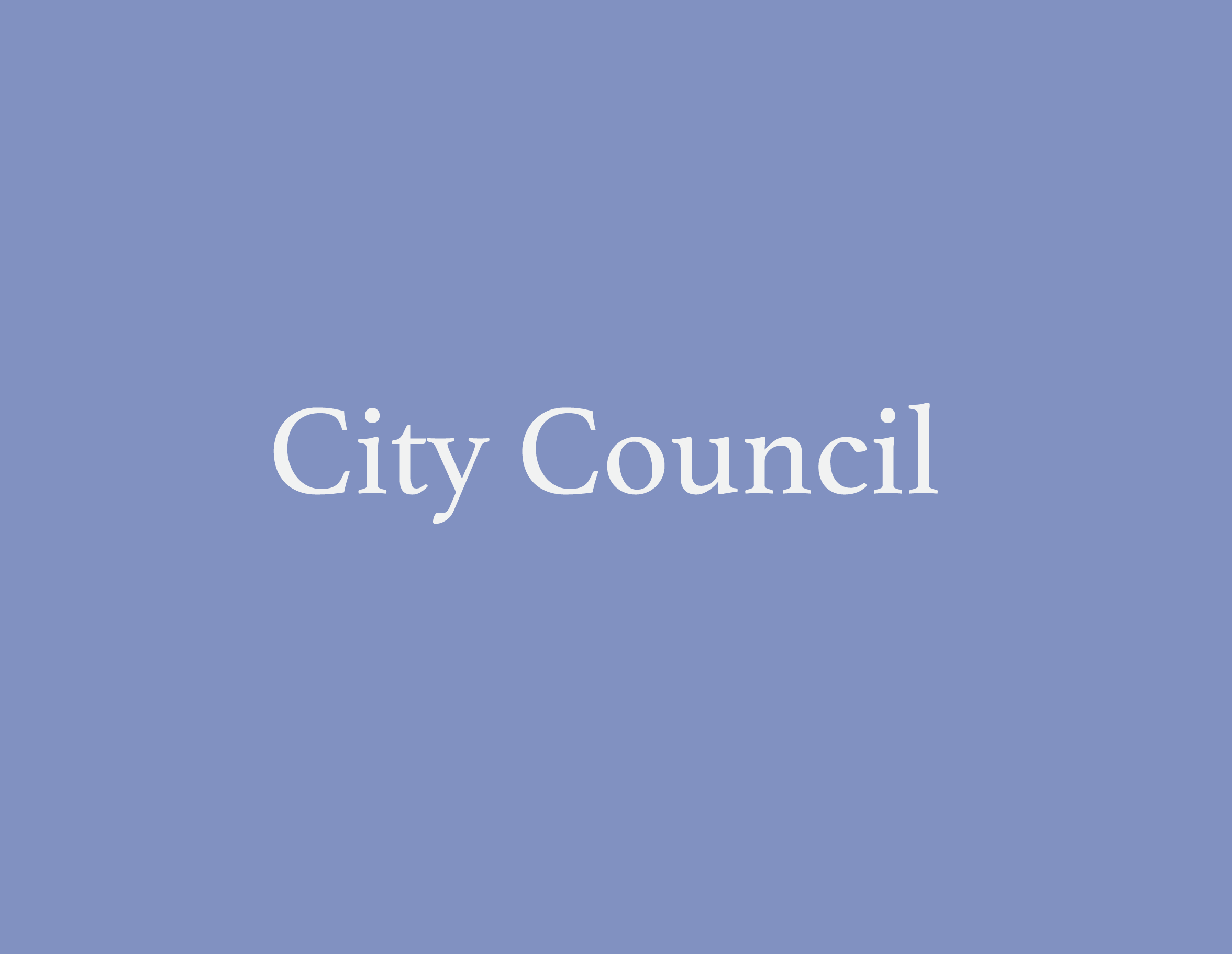 City Council Meeting