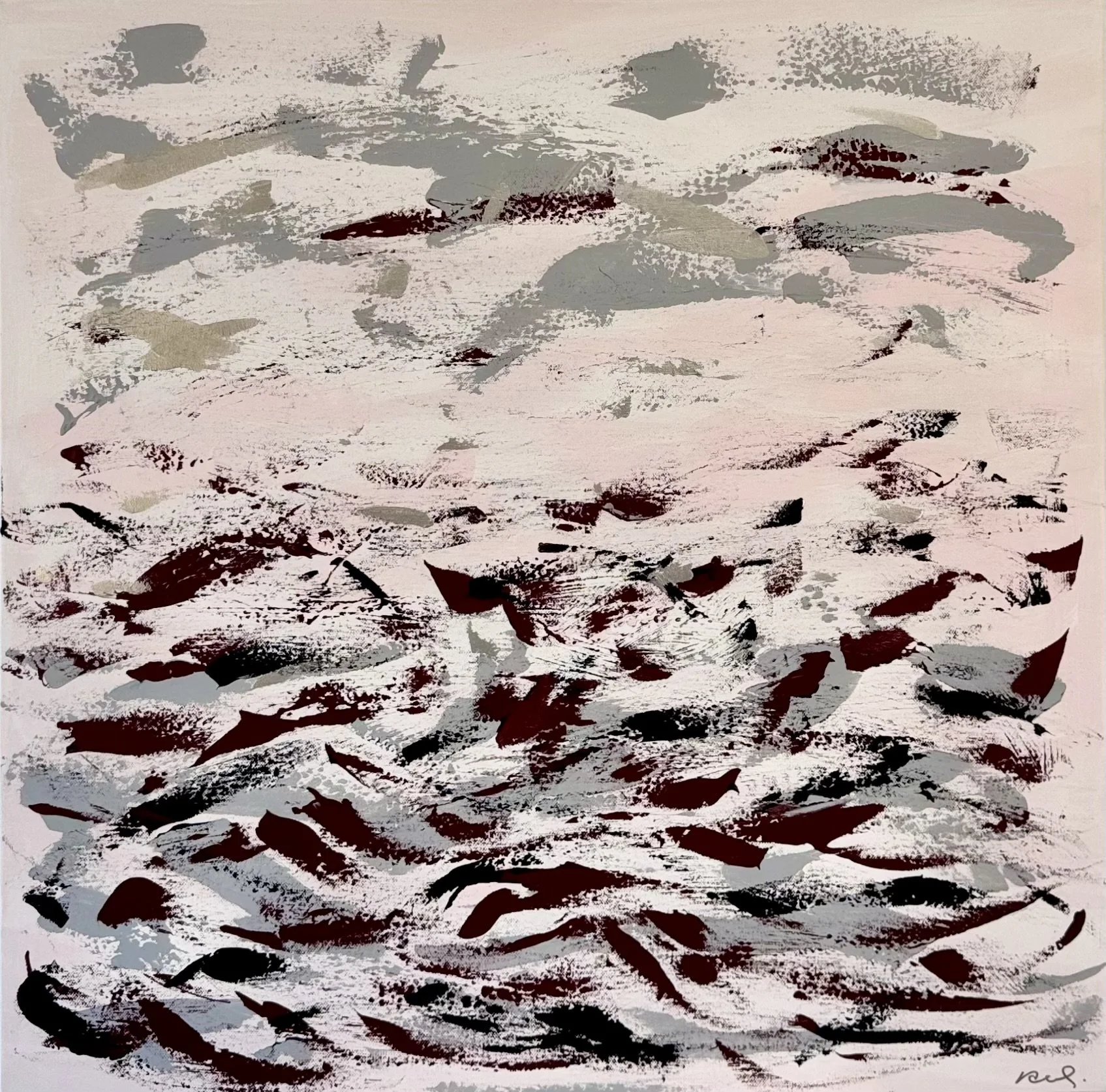 Breeze of Calm II - 70 x 70 cm