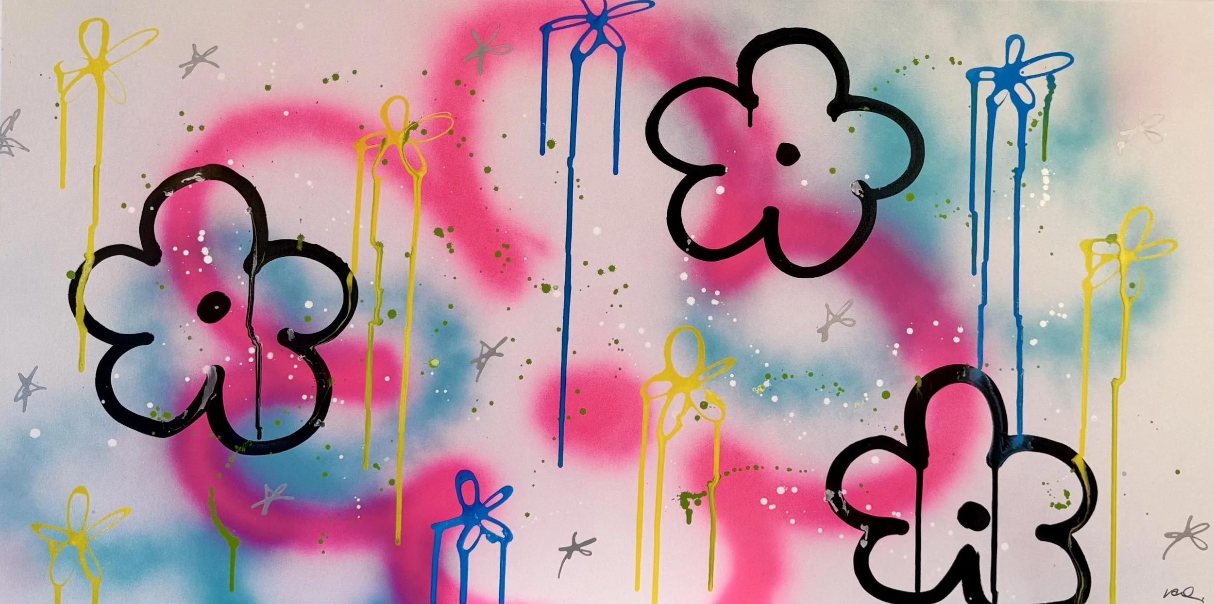 Flowers of Eden III - 60 X 120 cm