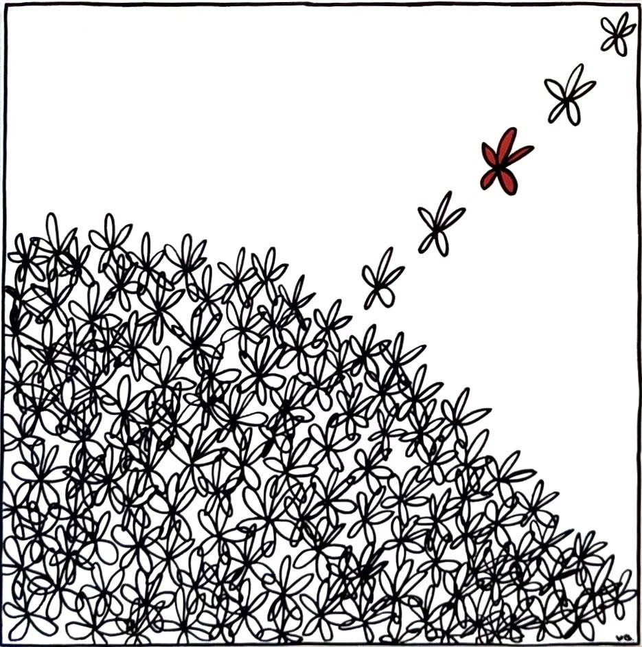 Utopia: Fly Away - 40 x 40 cm