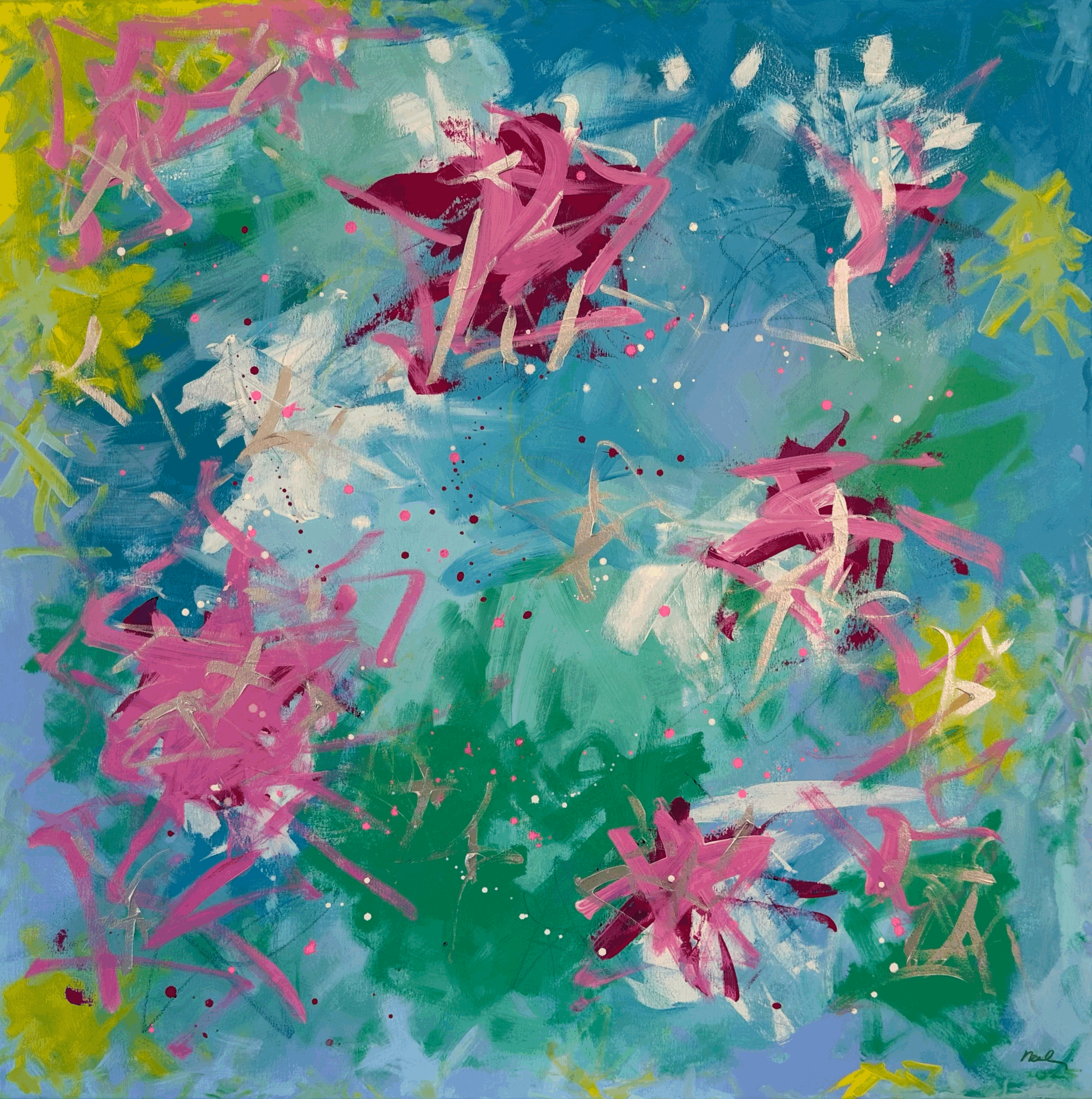 The Coral Collection I - 100 x 100 cm