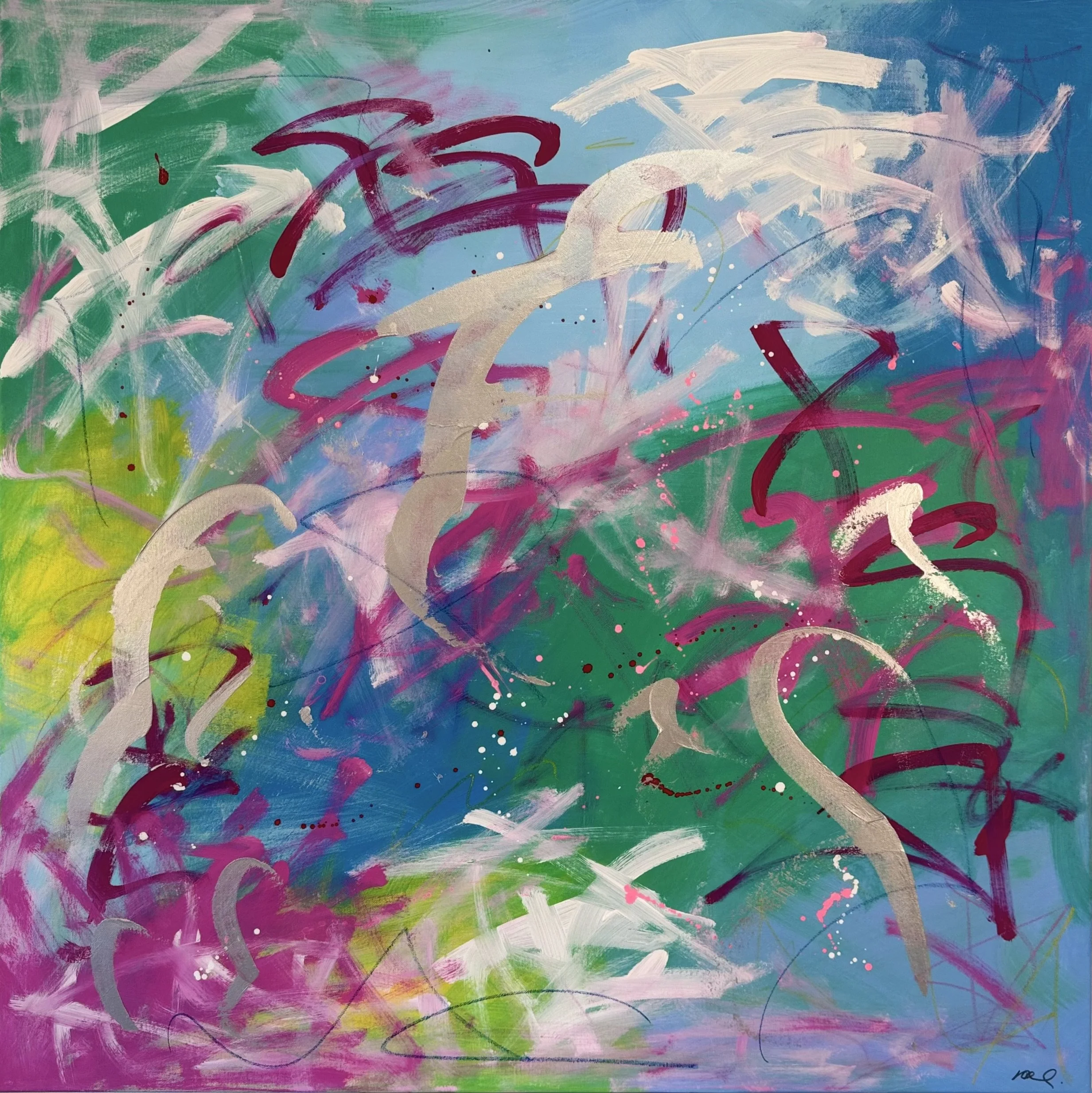The Coral Collection III - 100 x 100 cm