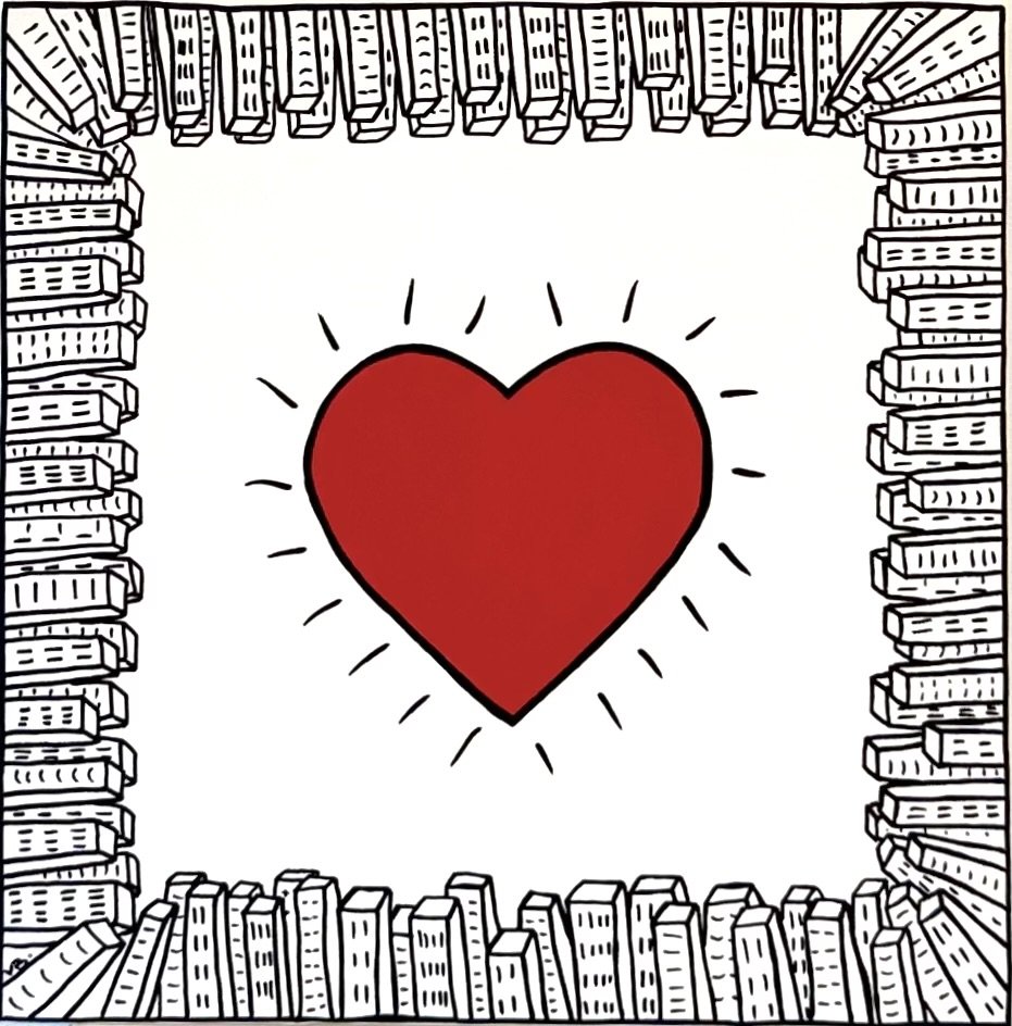 Utopia: The Power of Love - 40 x 40 cm