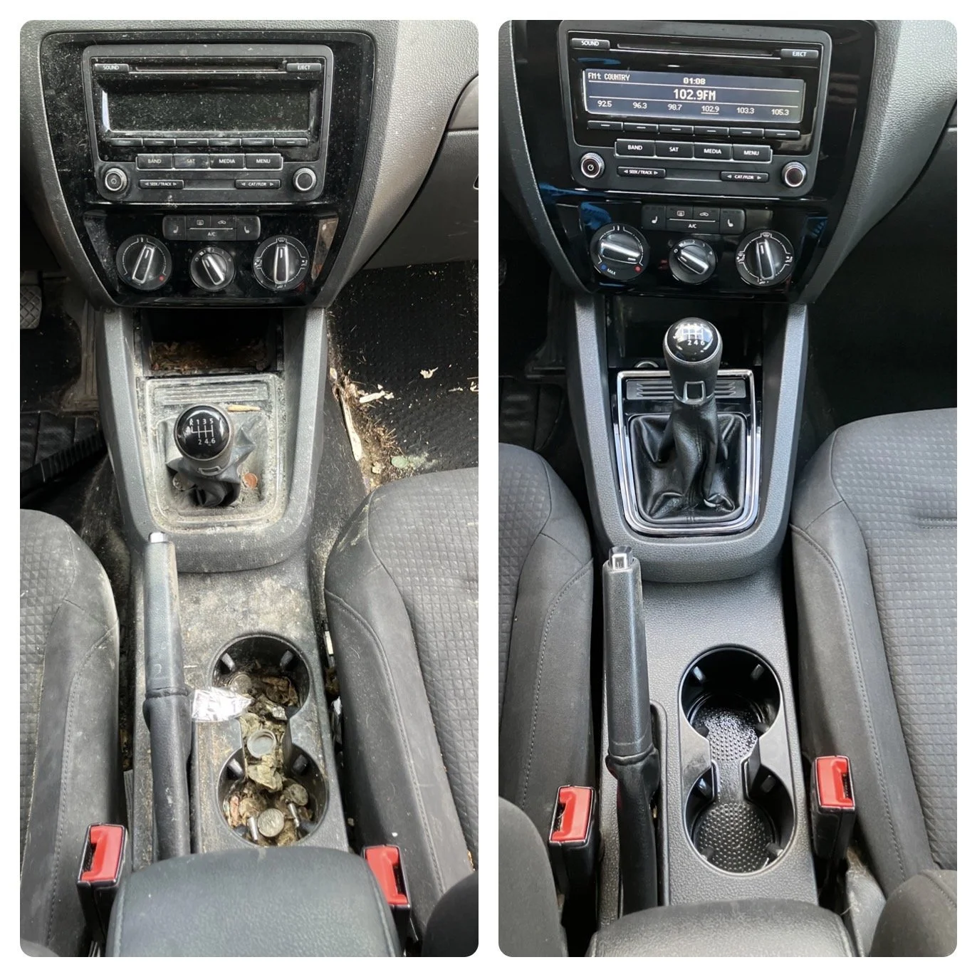 This took a lot of steam cleaning and time but this Volkswagen looks great again. 