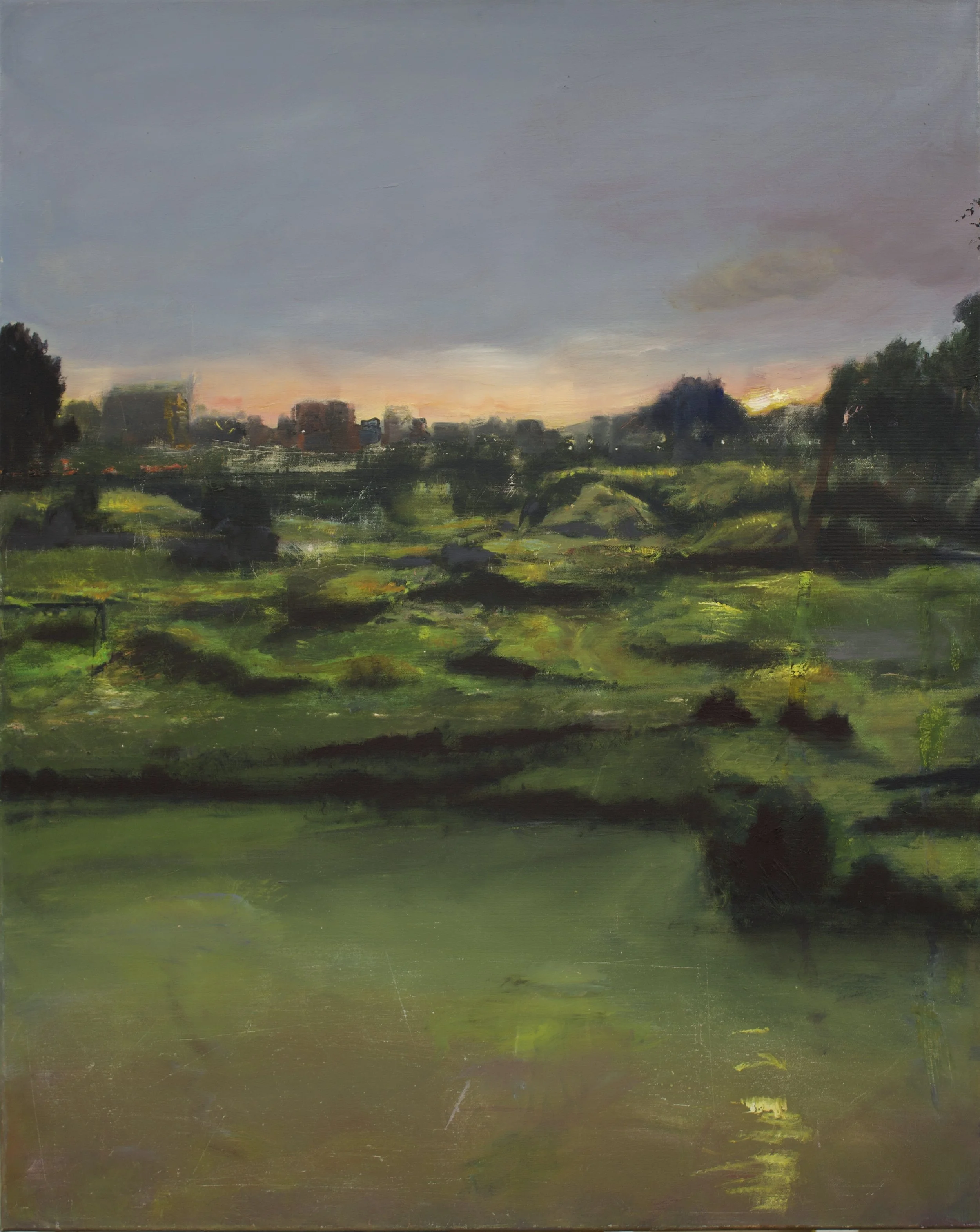 Vorstadt 1, 100x80 cm, Öl auf Leinwand, 2026 €7.900