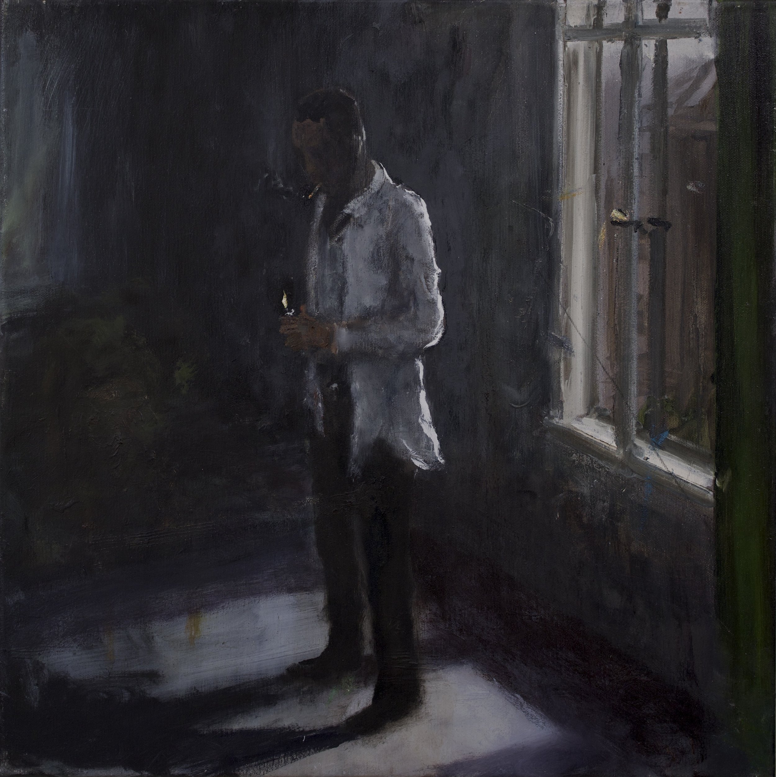 Berliner Zimmer (Afterhours), 60x60 cm, Öl auf Leinwand, 2026 €4.900