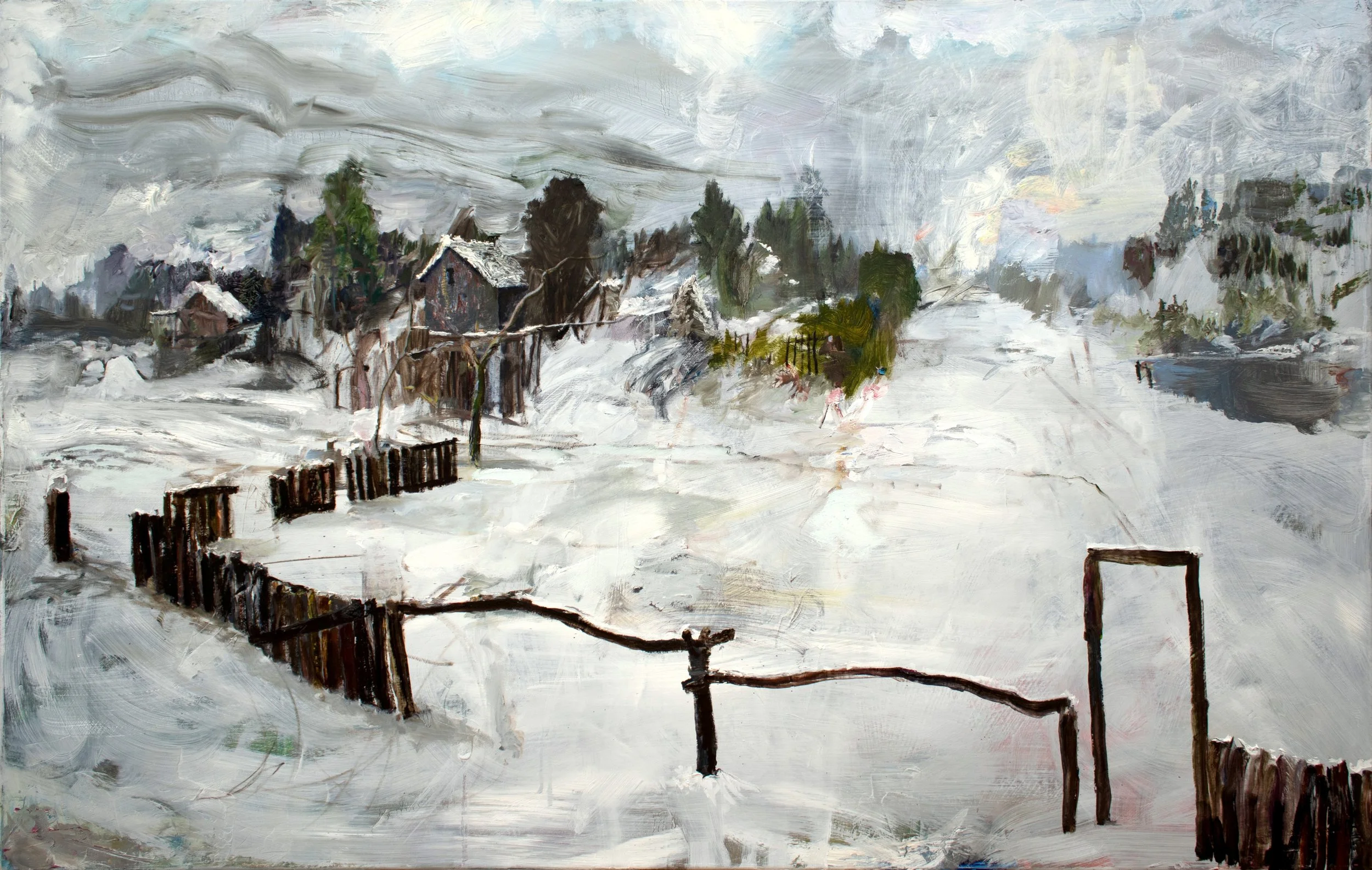 Schnee, 95x150 cm, Öl auf Leinwand, 2026 €11.600