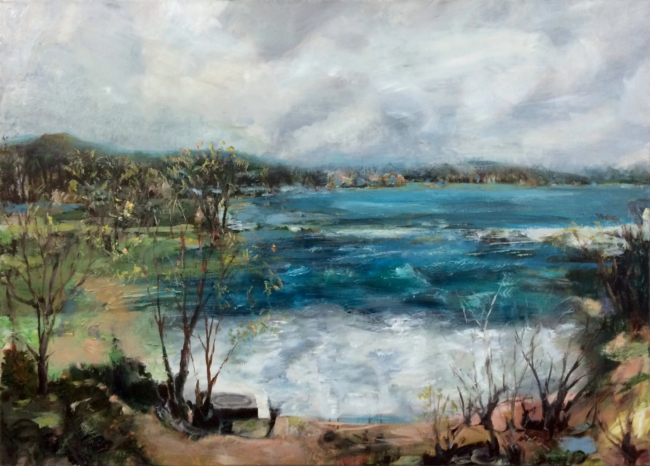 Foreign Shore, 90x125 cm, Öl auf Leinwand, 2019 (sold)