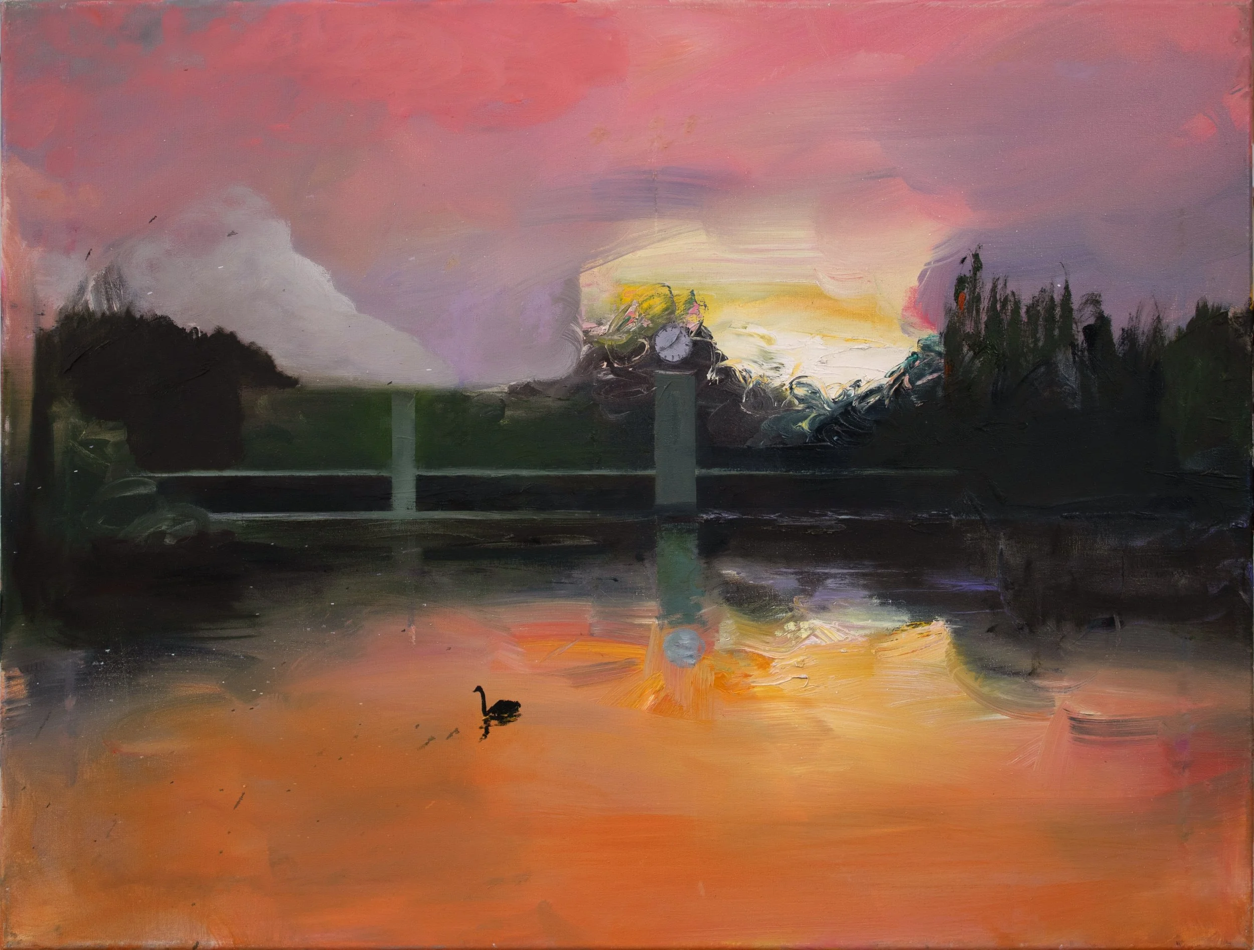Black Duck For Boz Scaggs, 60x80 cm, Öl auf Leinwand, 2025 €6.000