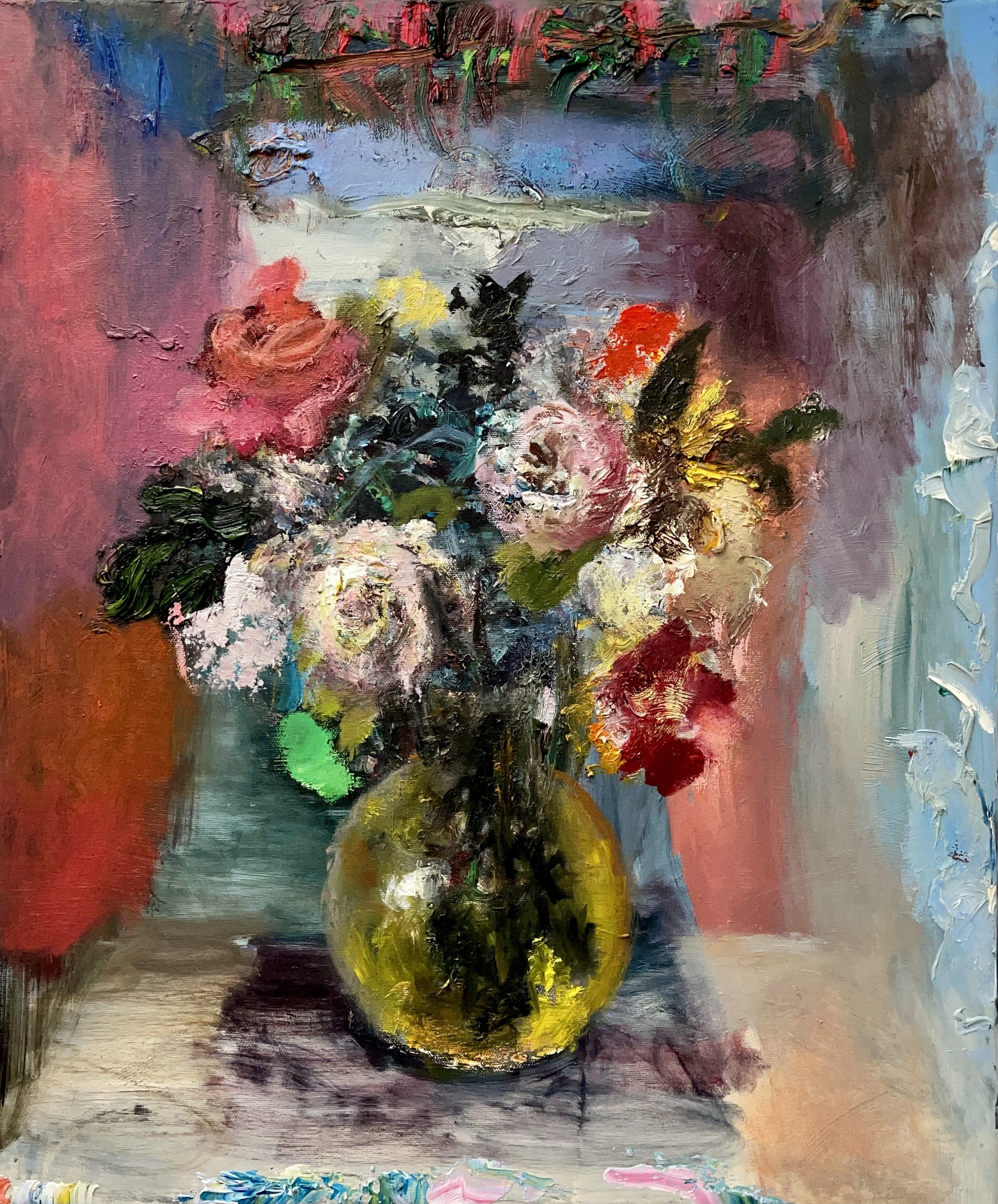 Stolen Flowers 1, 60x50 cm, Öl auf Leinwand, 2021 (sold)