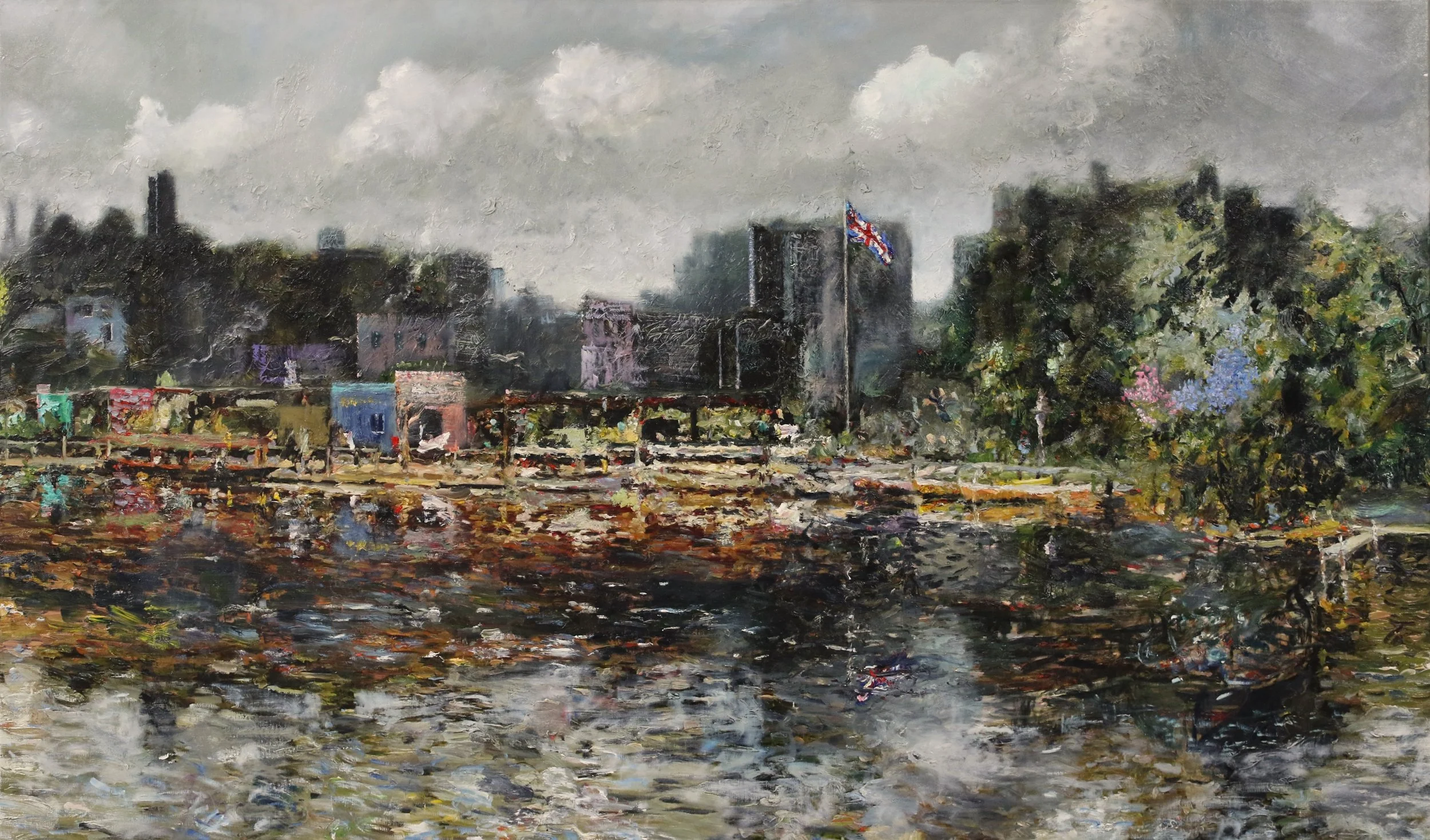 Oh England My Lionheart, 95x160 cm, Öl auf Leinwand, 2025 €12.200
